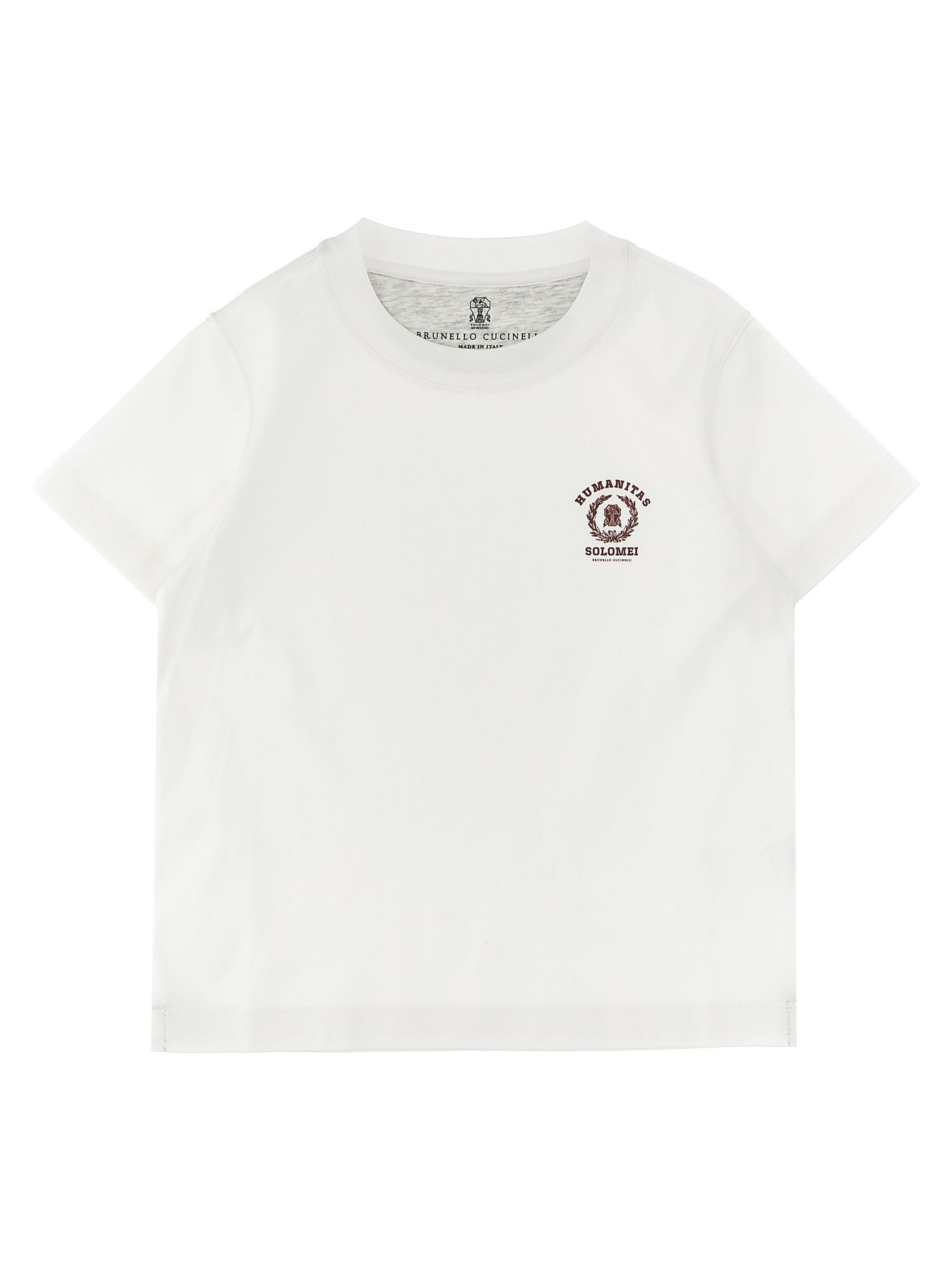 logo print T-shirt, Brunello Cucinelli