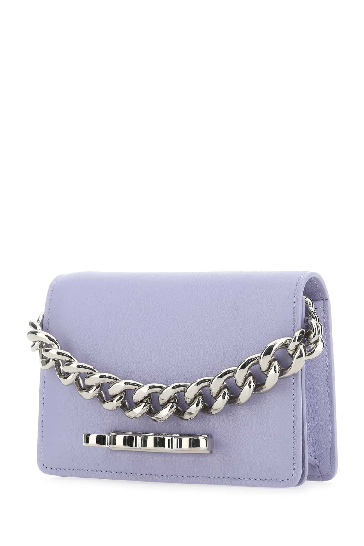 Shop Alexander Mcqueen Lilac Leather Mini The Four Ring Handbag In 5304
