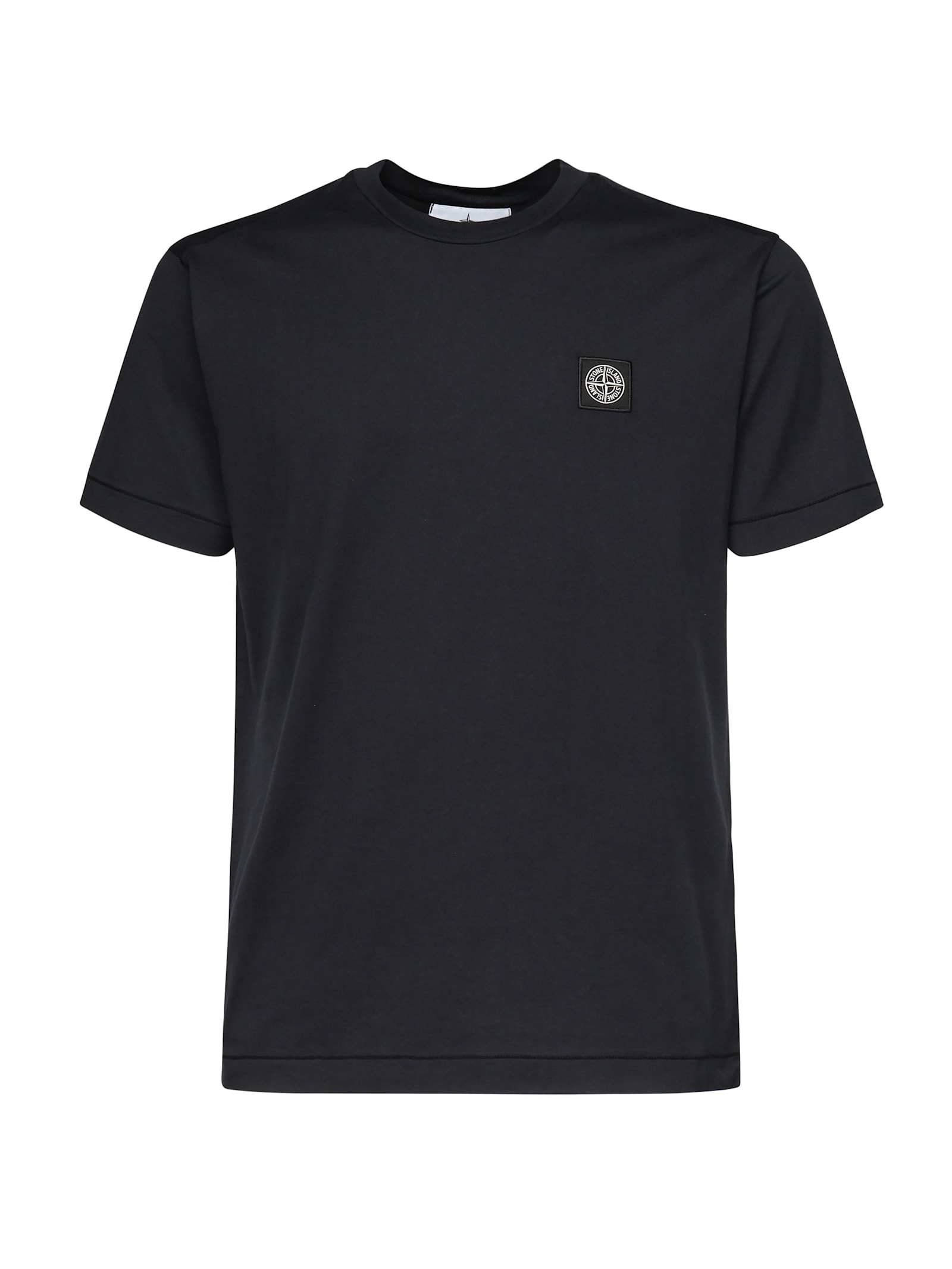 T-shirt With Compass Logo Patch