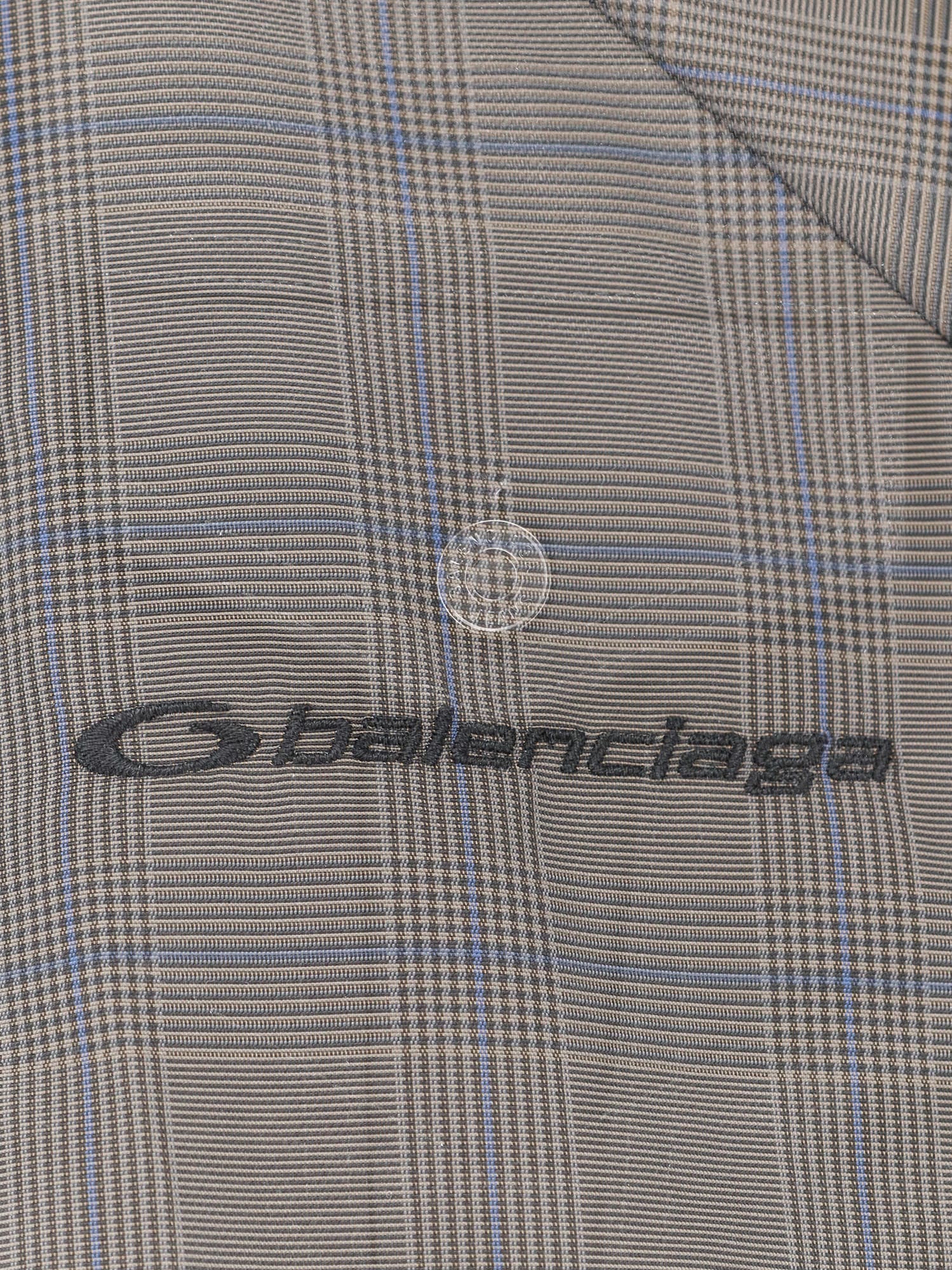 Balenciaga Sporty Jacket With High Collar And Pockets In Gray