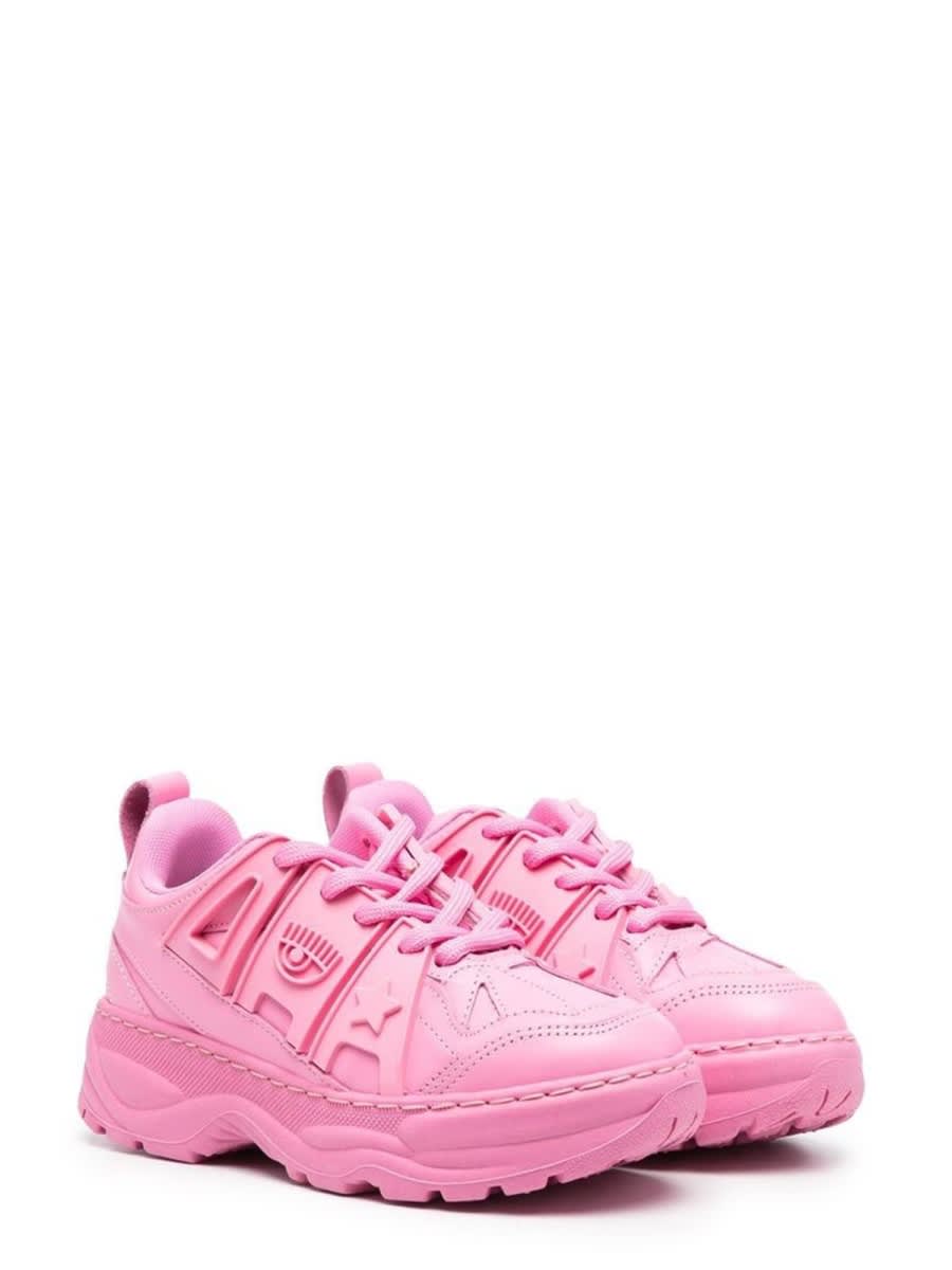 Shop Chiara Ferragni Sneaker Eye Fly In Pink