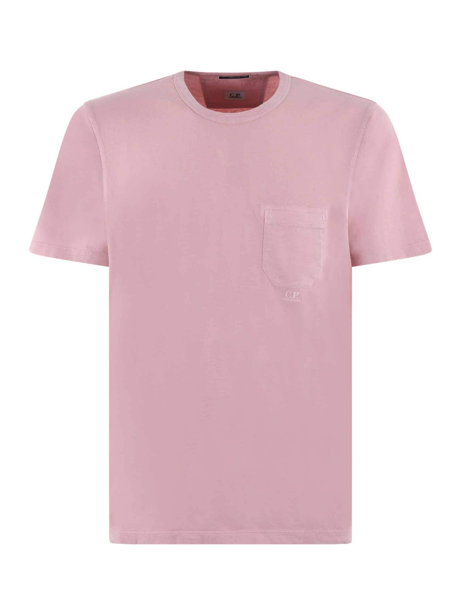 Shop C.p. Company T-shirt In Rosa Antico