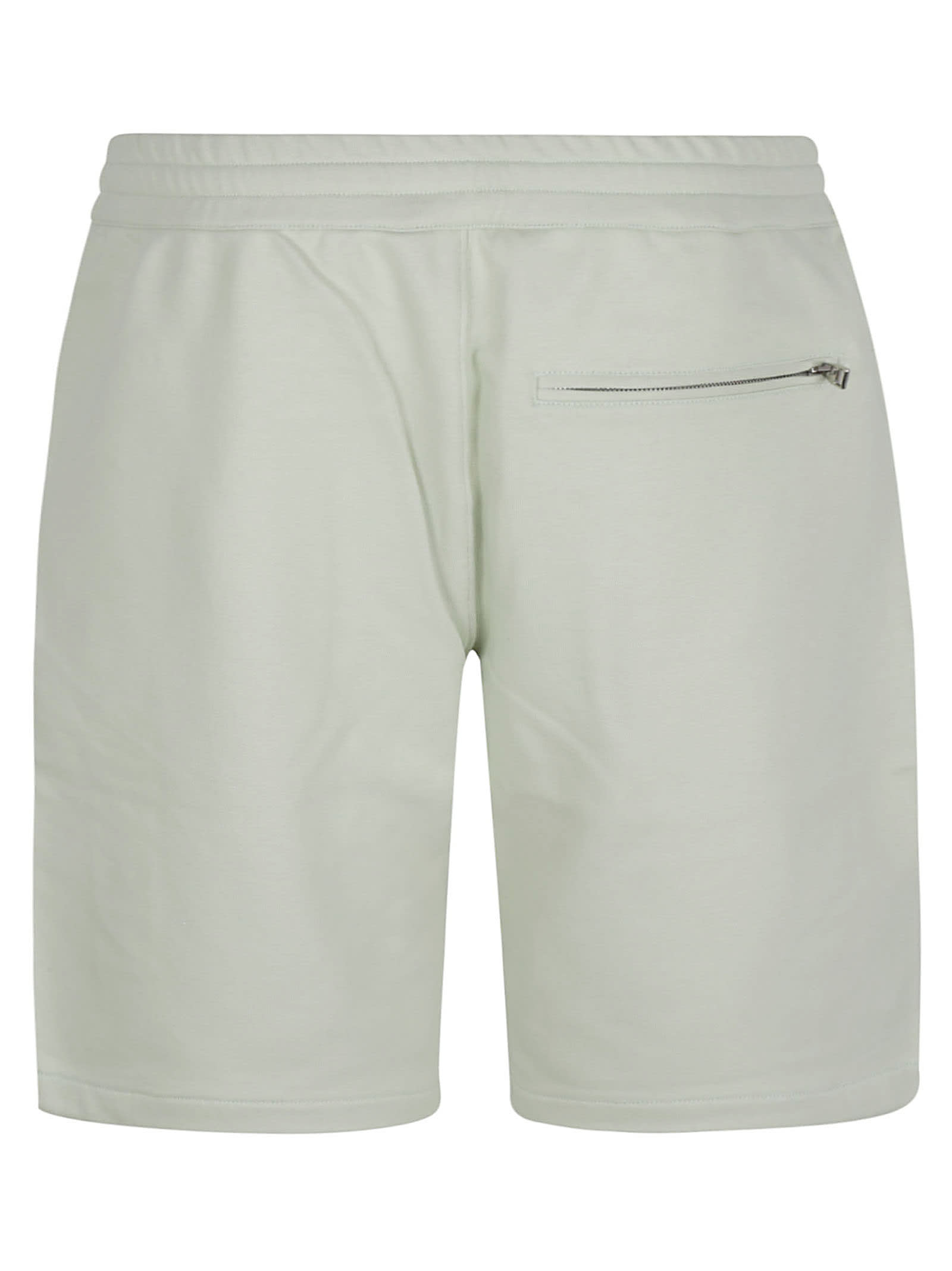 Alexander Mcqueen Logo Side Shorts In Opal