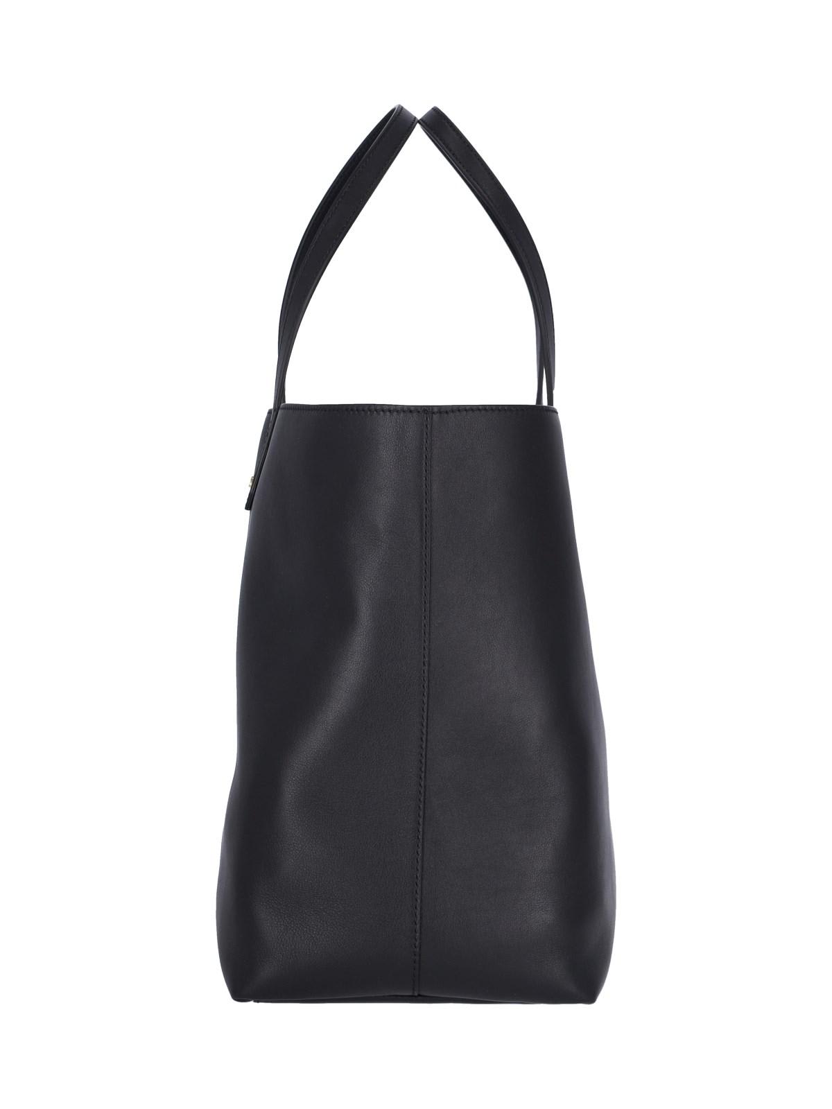 Shop Golden Goose Logo Tote Bag In Black