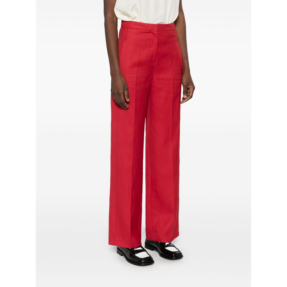 Loulou Studio Pant In Red
