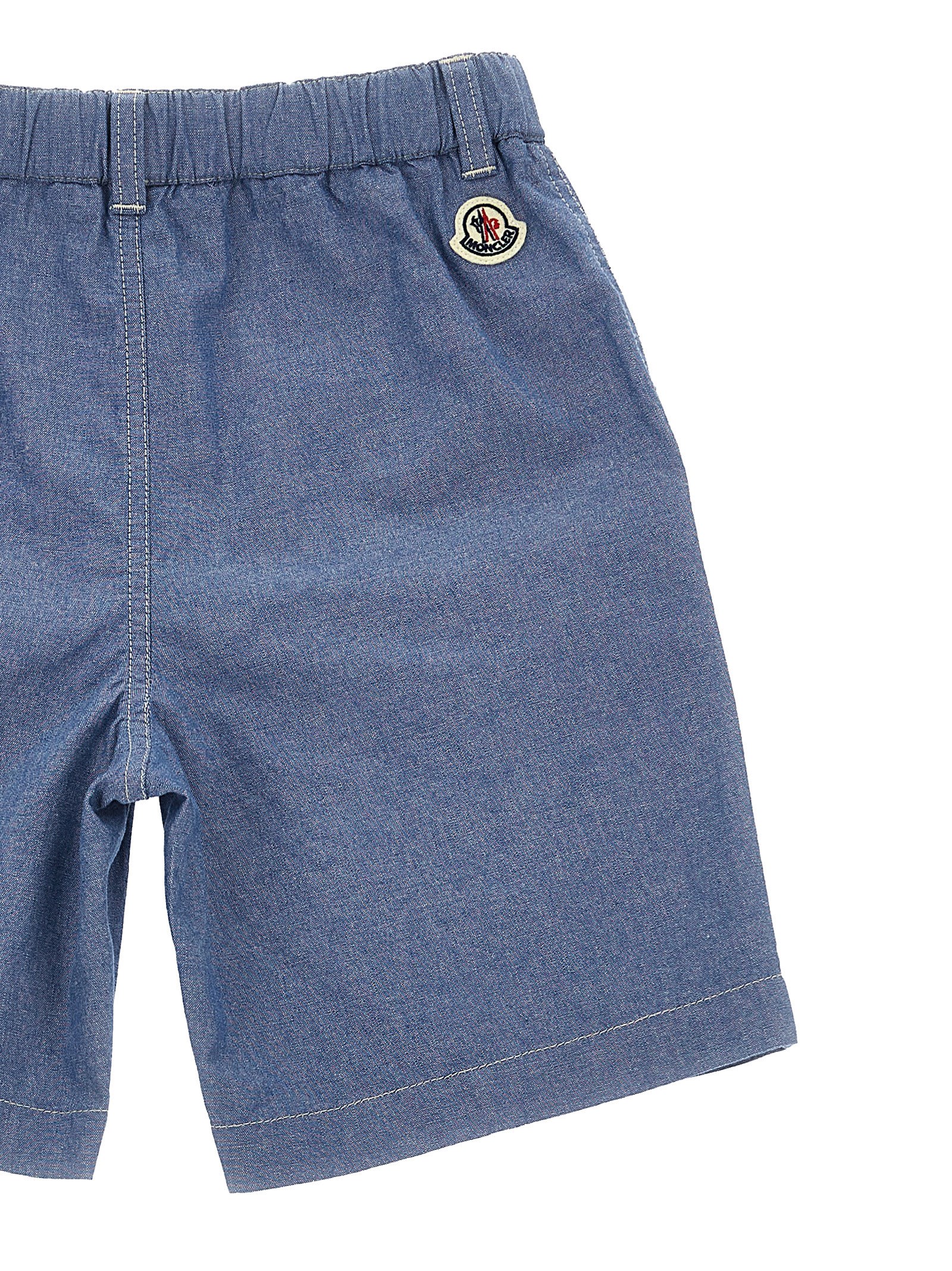 Moncler Pantaloncino Bambino Colore Blue In Blue