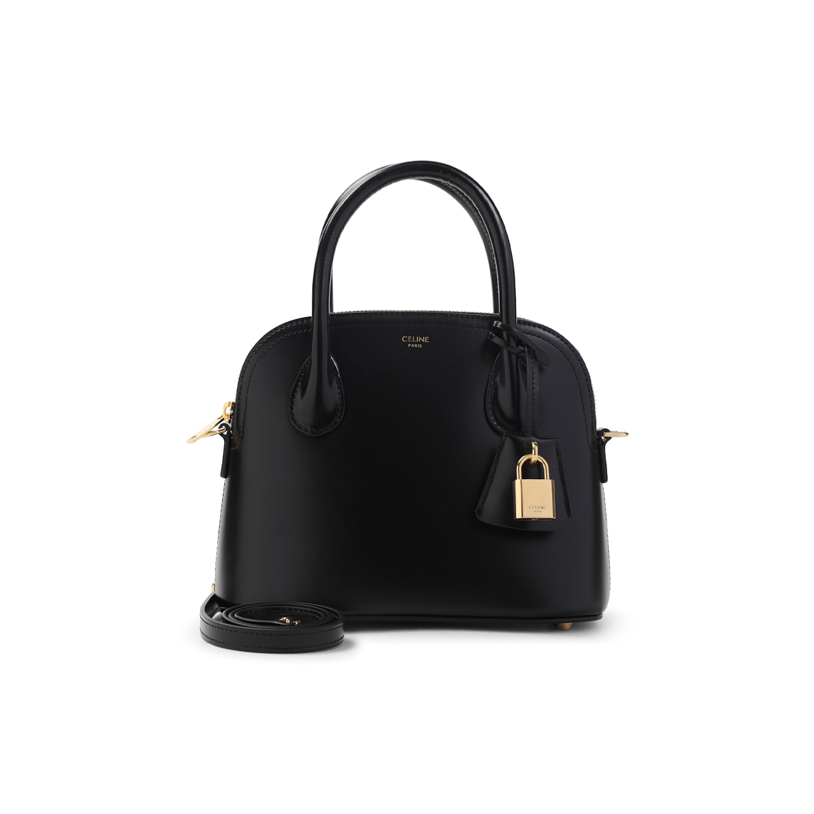 Celine Black Teen Honorine Calf Leather Handbag In Black