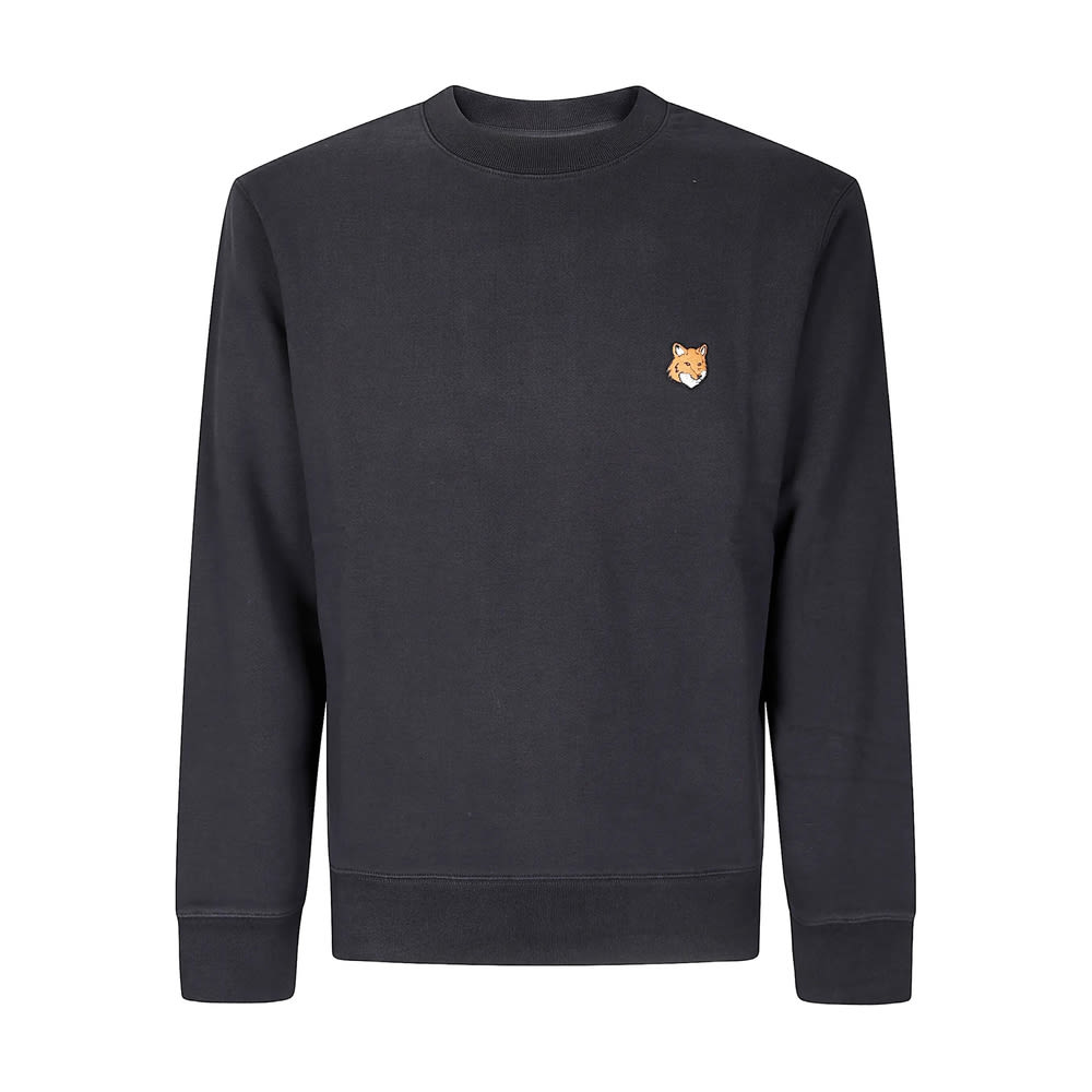 Maison Kitsuné Logo Sweatshirt In Black
