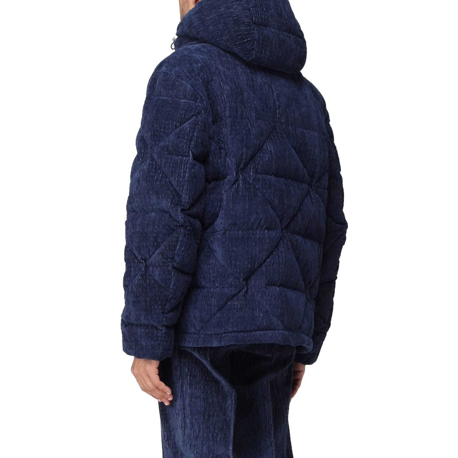 Shop Lardini Down Jacket In Blue