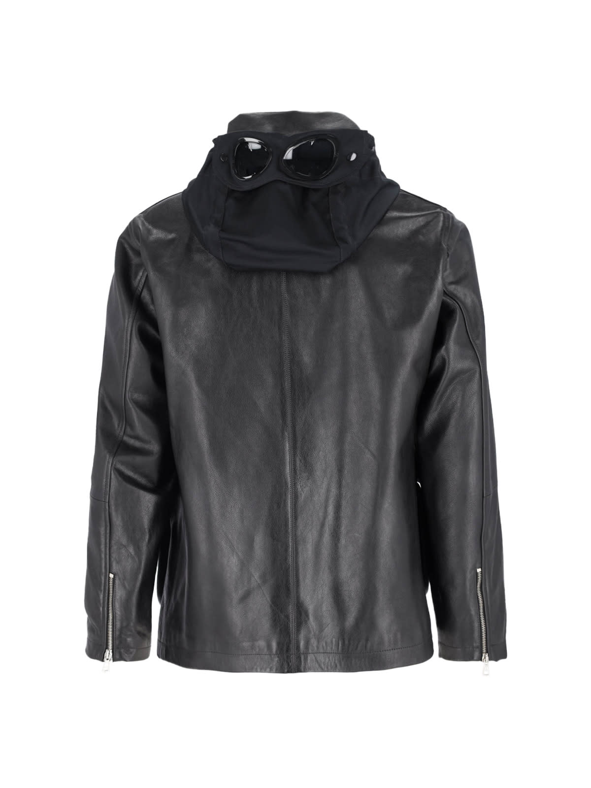 C.p. Company Mille Leather Jacket In Multi