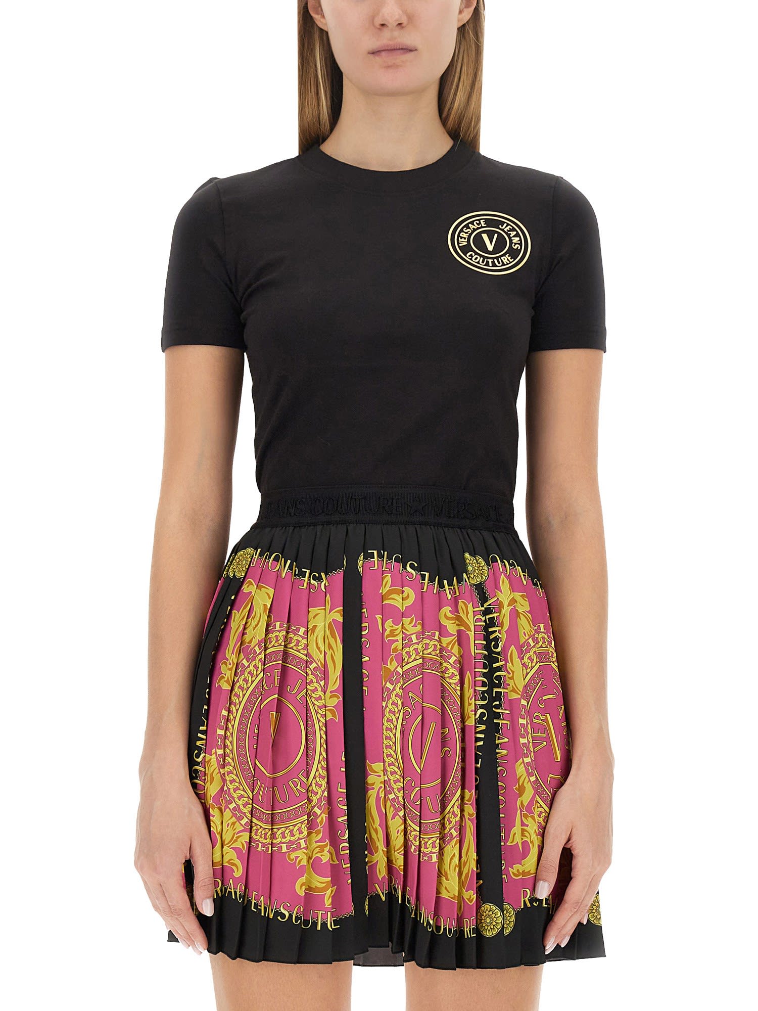 Versace Jeans Couture T-shirt With Logo In G89
