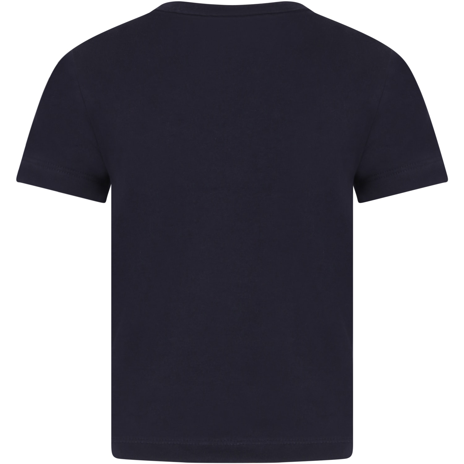 Petit Bateau Blue T-shirt For Boy With Logo In Blue