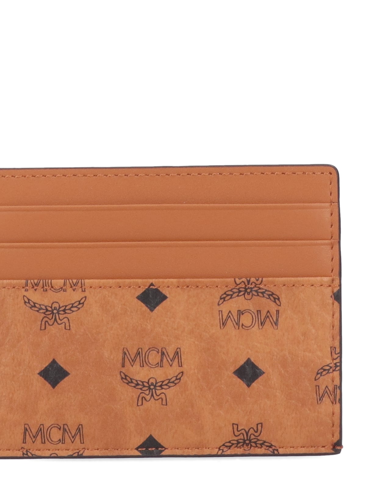 Shop Mcm Visetos Original Card Holder In Brown