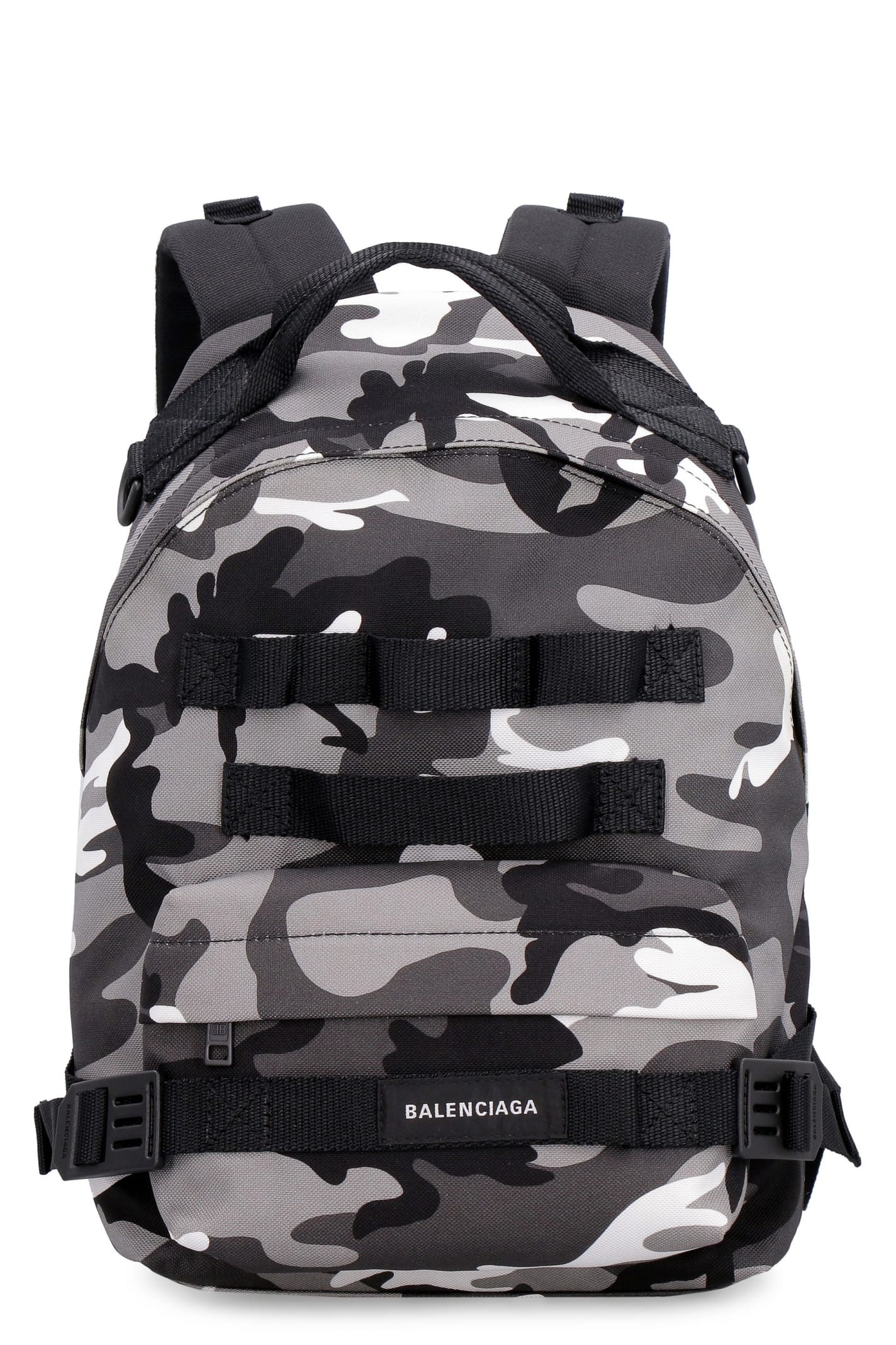 BALENCIAGA ARMY MULTICARRY NYLON BACKPACK WITH PATCH