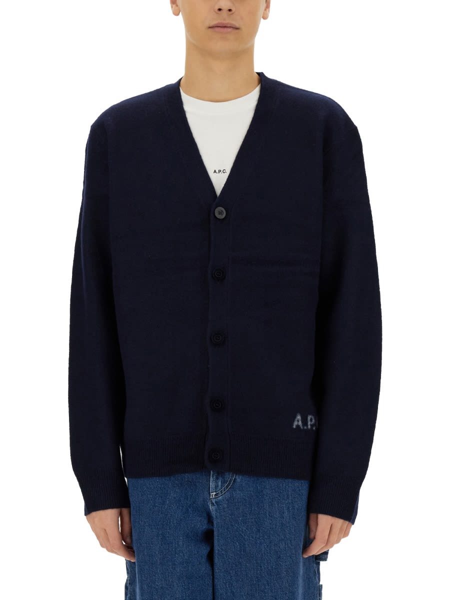 Apc Cardigan Kenny In Blue