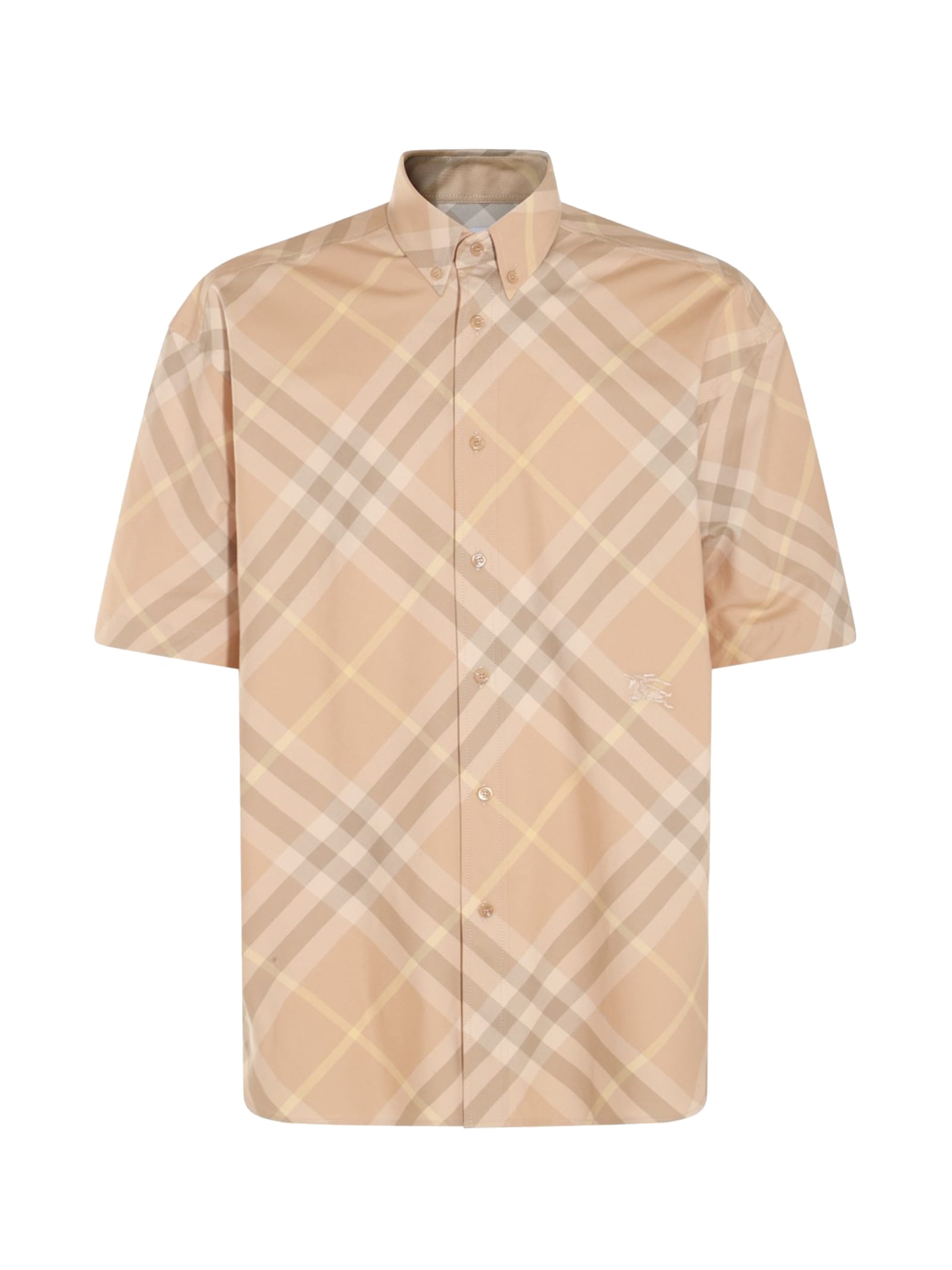 Shop Burberry Cotton Shirt Camicia Vintage Check