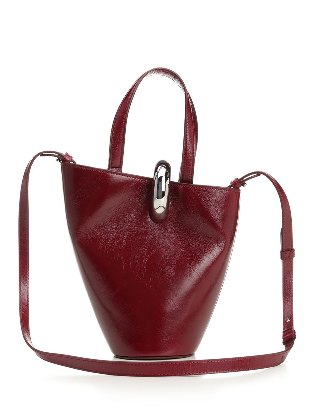Jacquemus Le Petit Bambola In Burgundy
