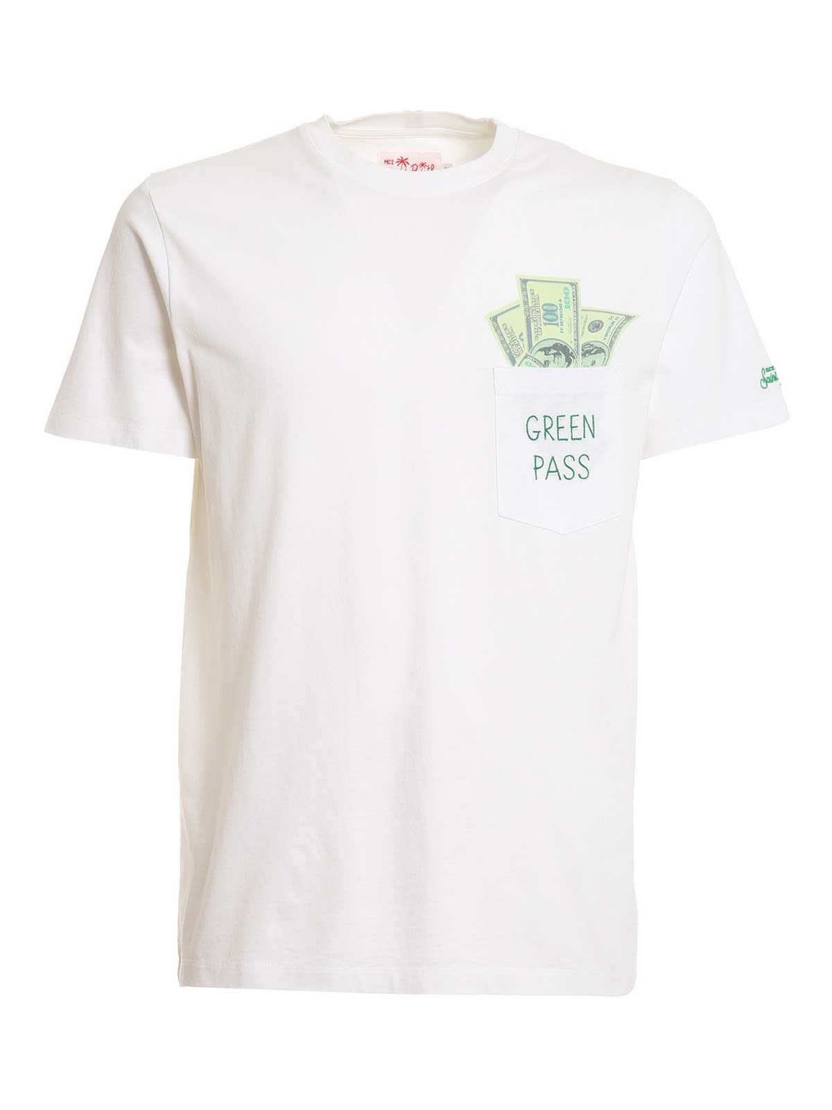 MC2 Saint Barth T-shirt Green Pass Bianca Austin02802b