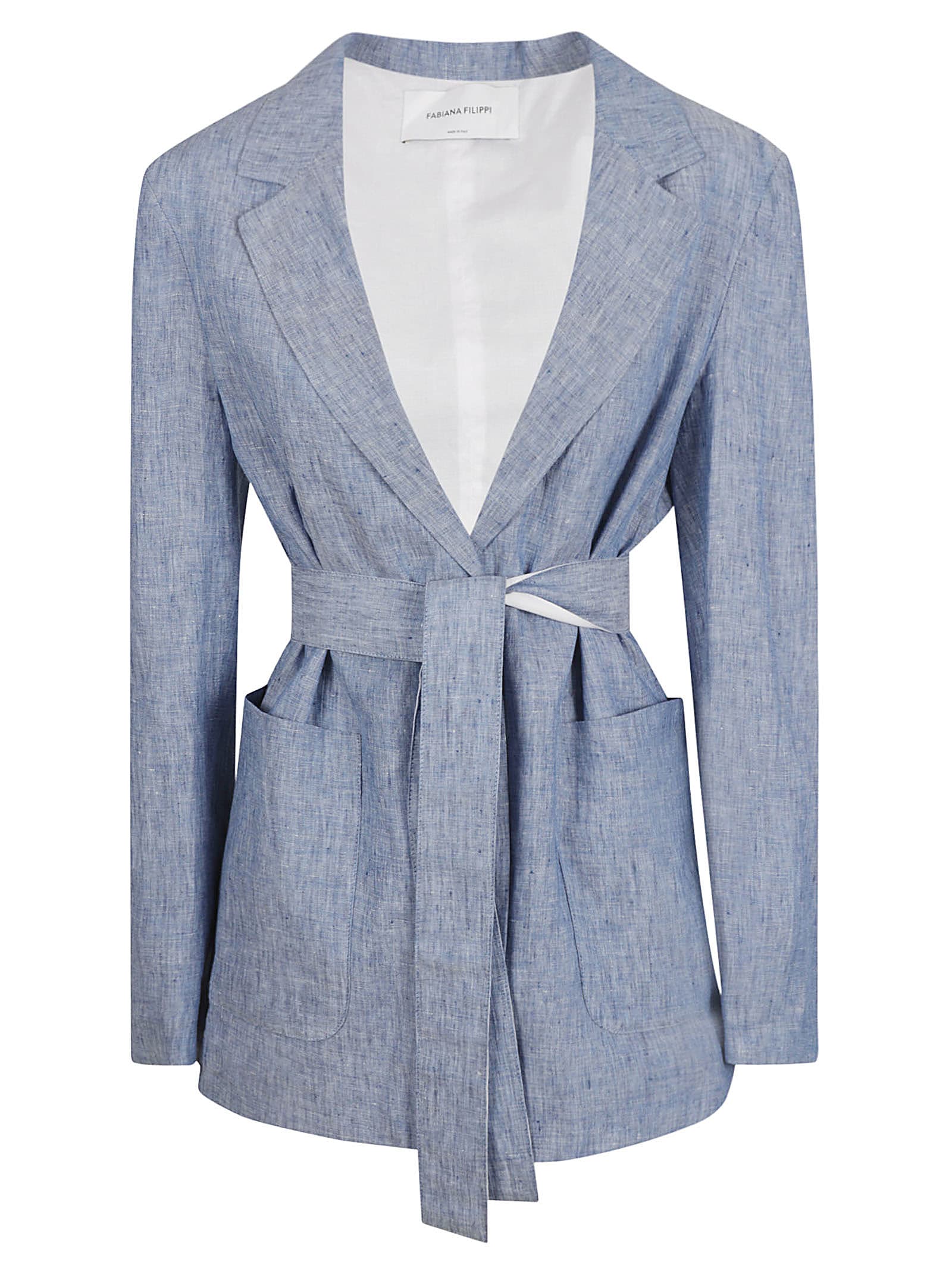 Fabiana Filippi Jacket In Blue Jeans