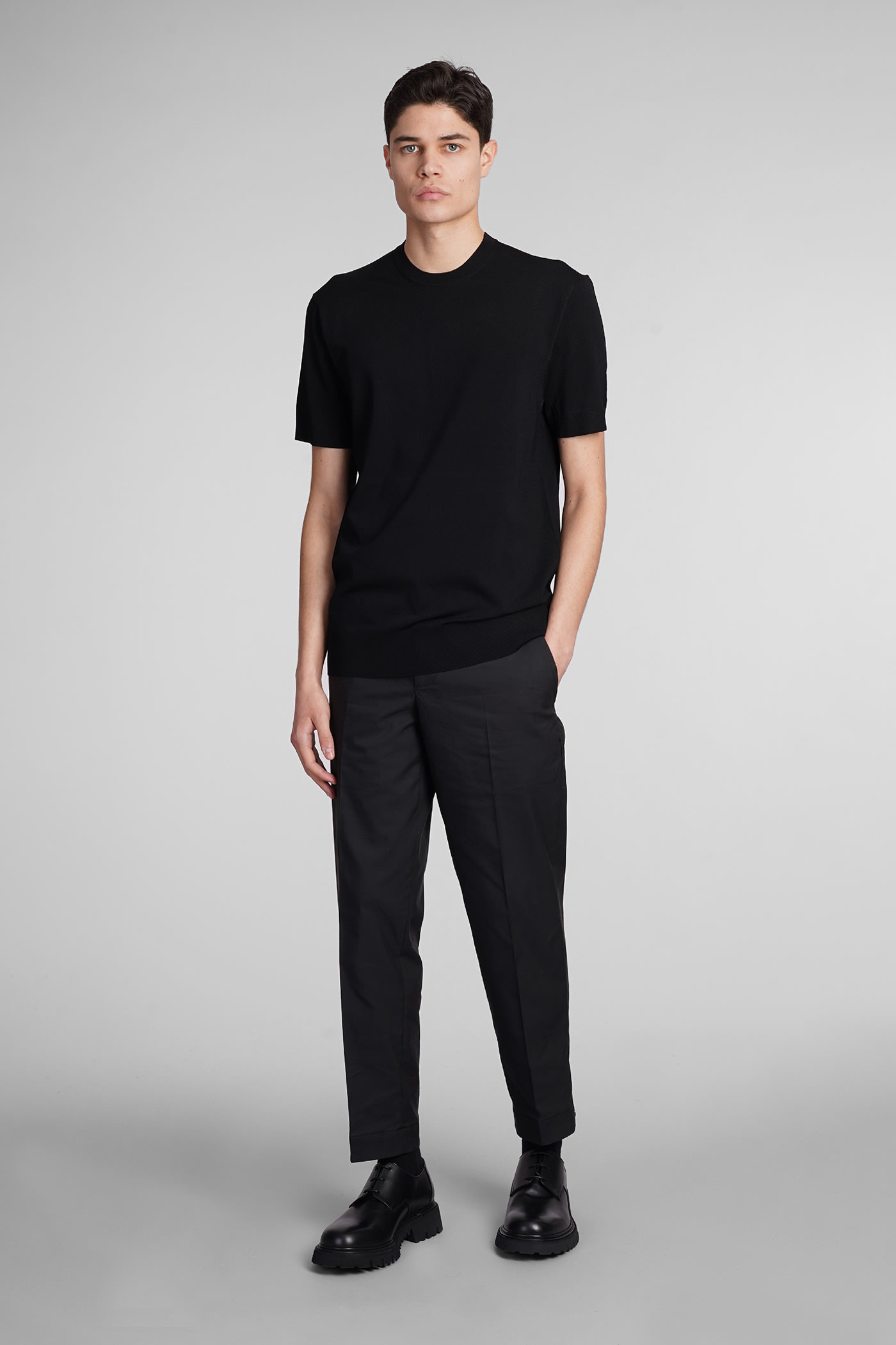 Shop Neil Barrett T-shirt In Black Viscose