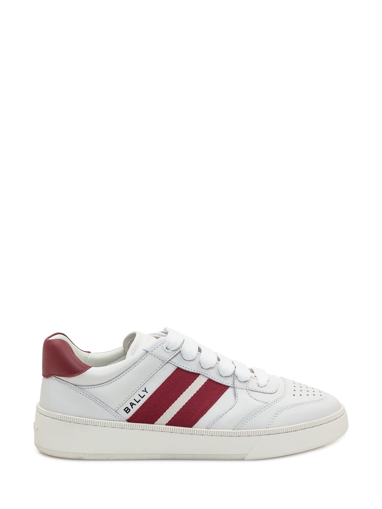 Shop Bally Rebby Sneaker In White/red