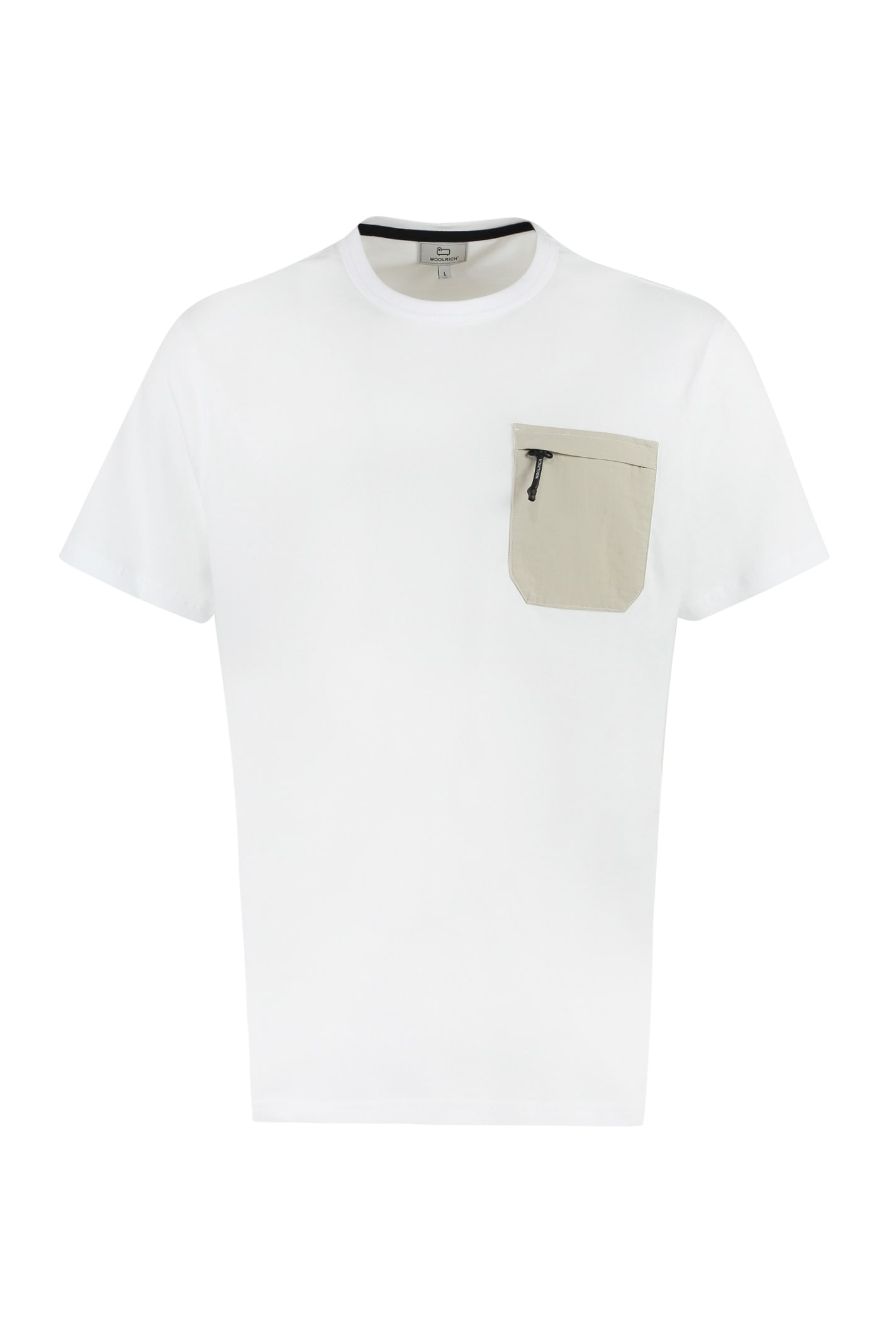 Woolrich Chest Pocket Cotton T-shirt In White