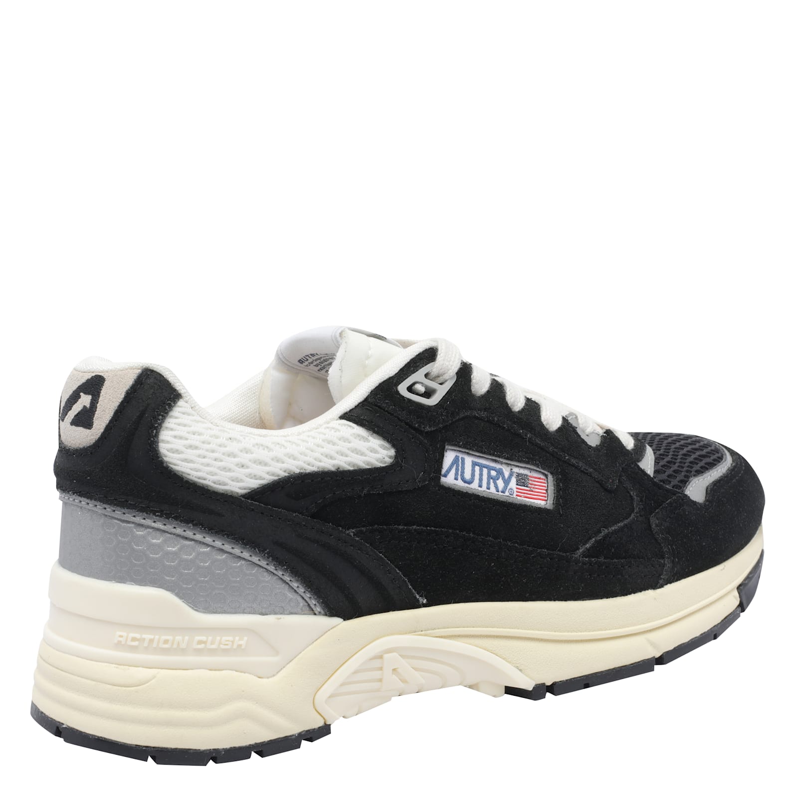 Autry Hyperway Sneakers With Front Lacing And Logo Details In Black