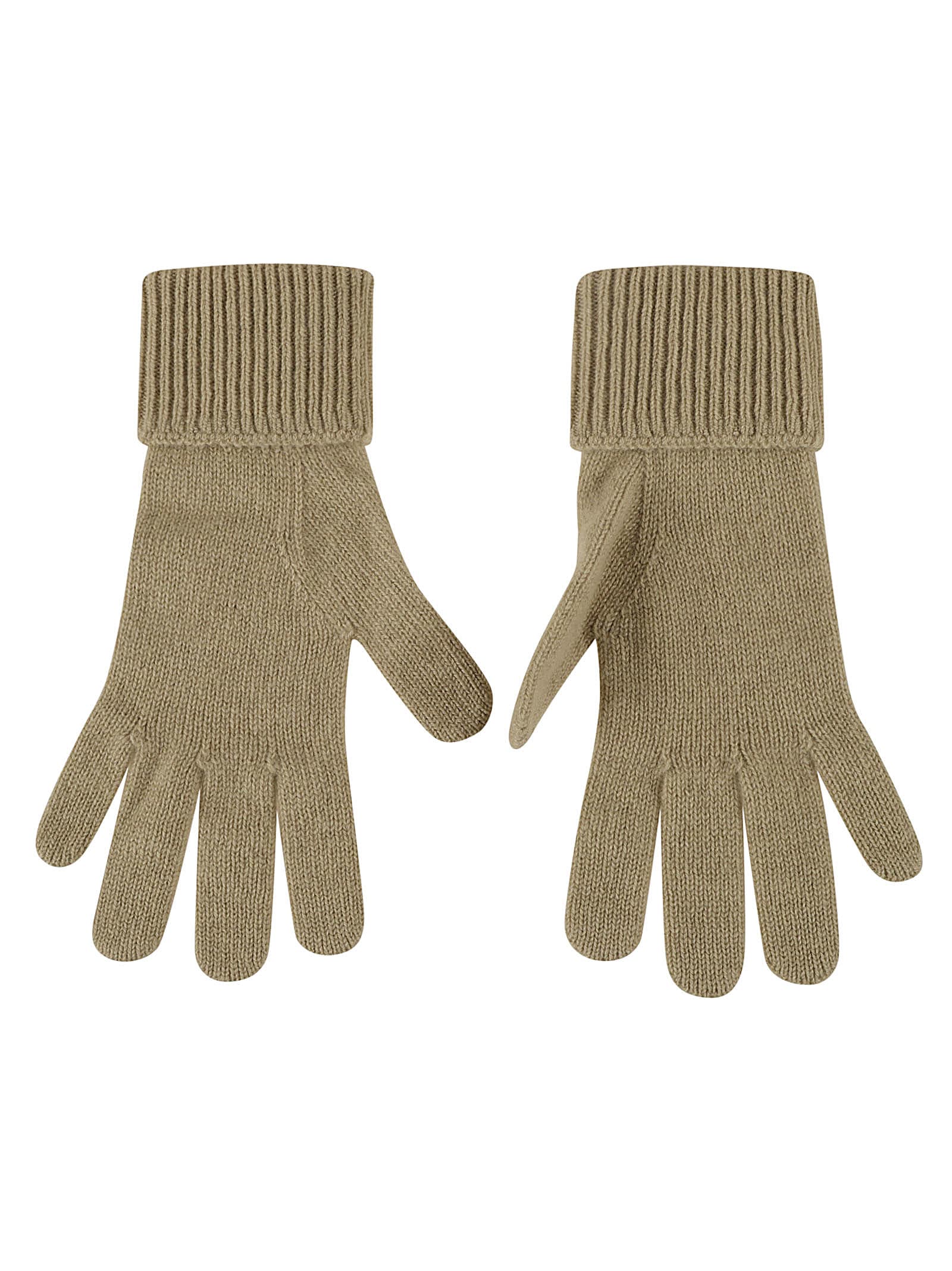 Shop Burberry Ekd Gloves In Hunter