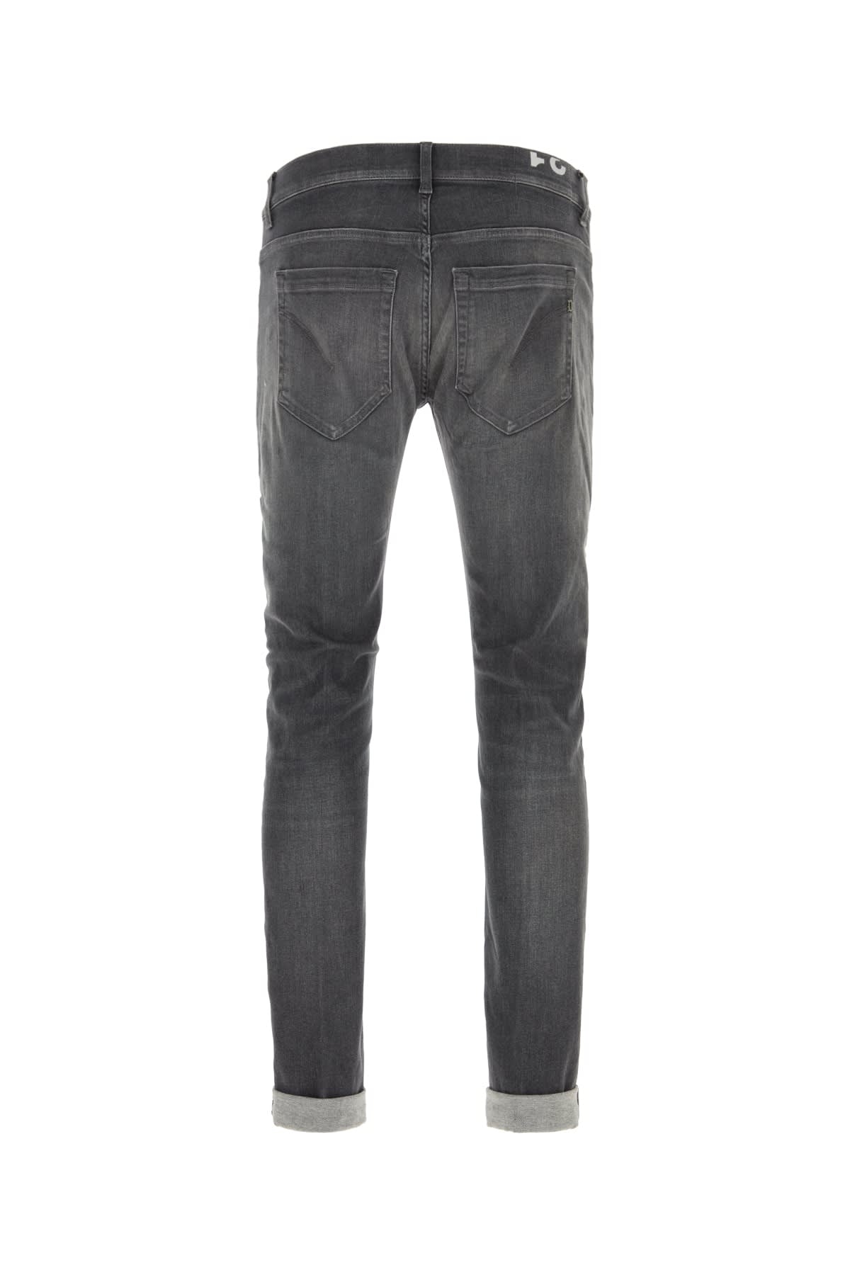 Dondup George Trousers Rolled Cuffs In Gray