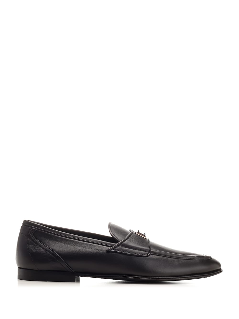 Shop Dolce & Gabbana Black Ariosto Loafers In Nero