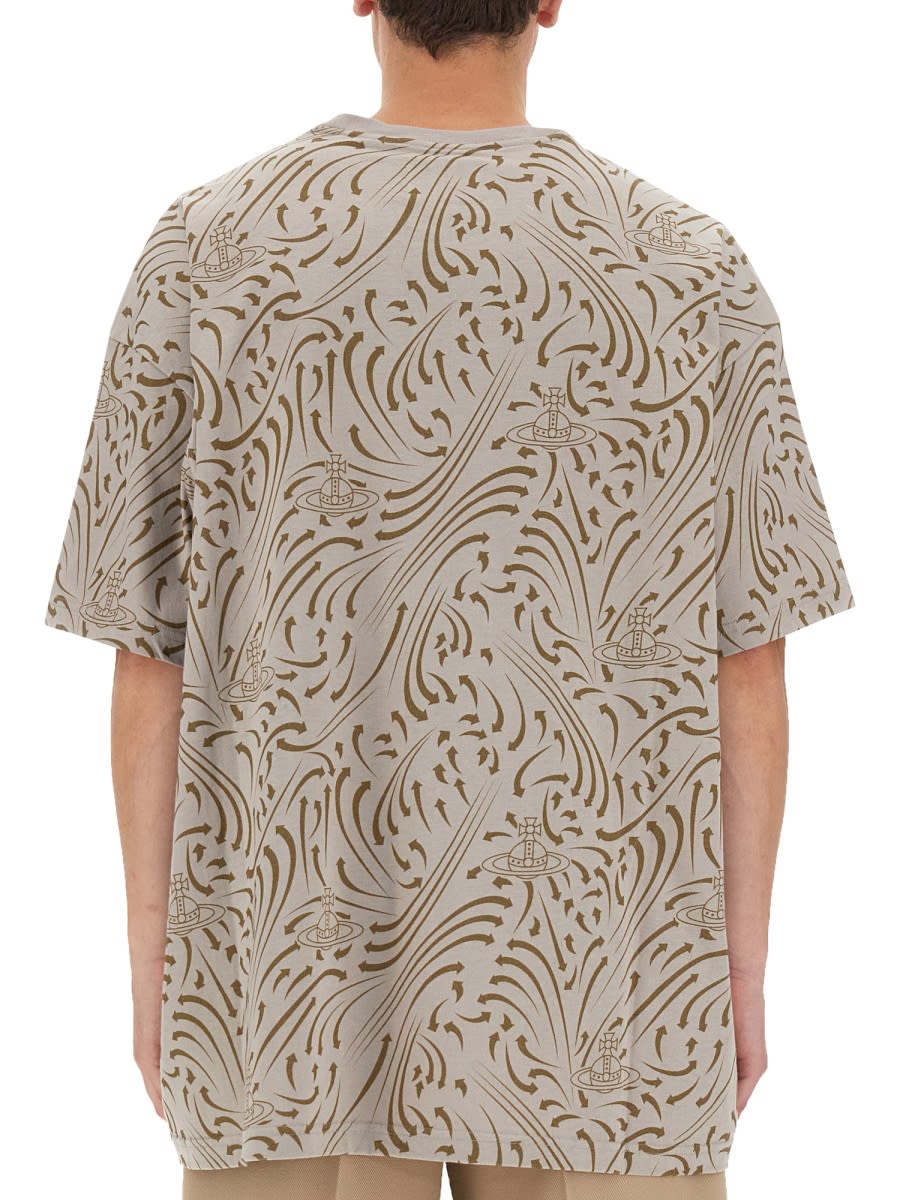 Vivienne Westwood "born To Rewild" T-shirt In Grey