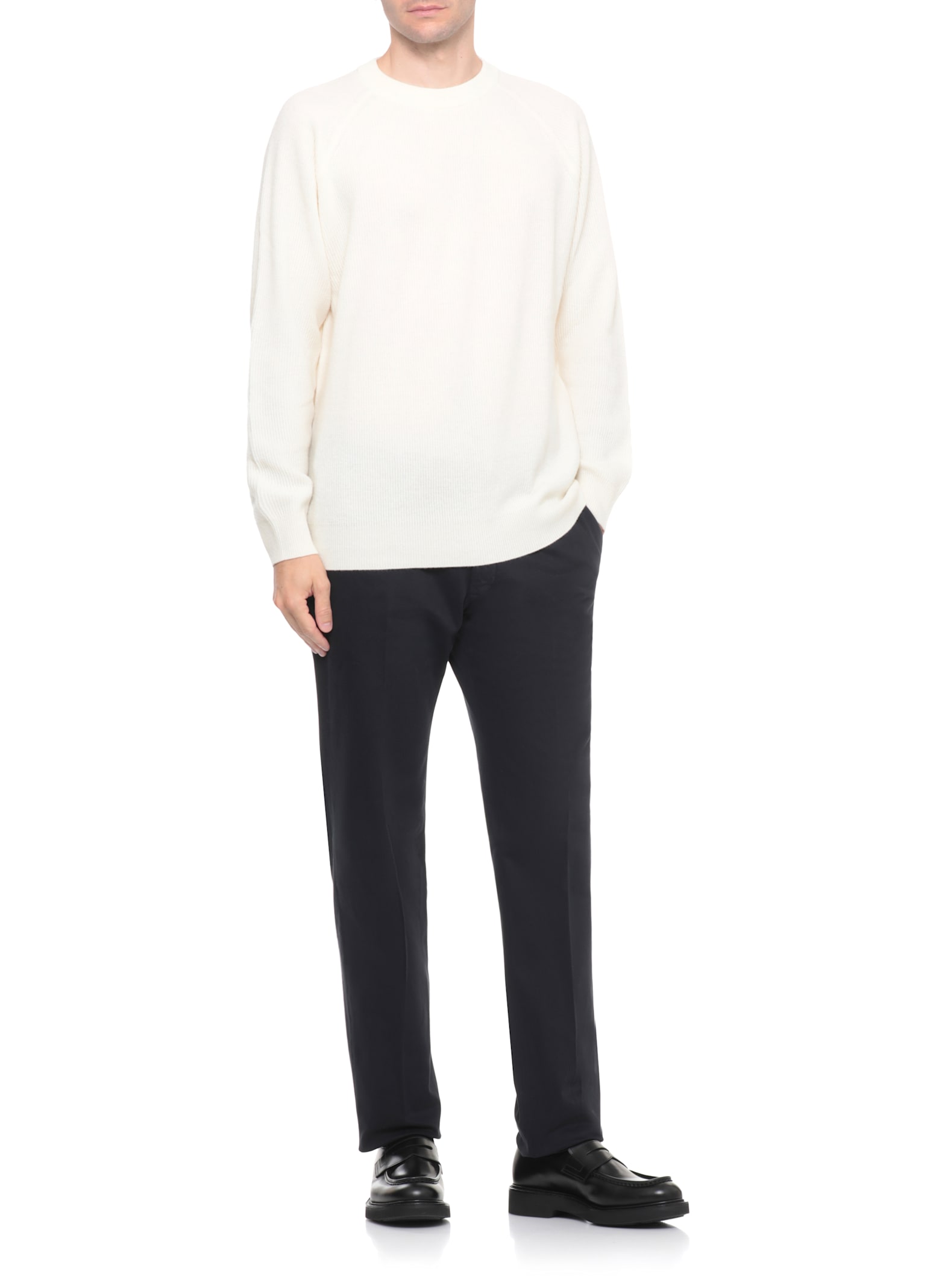 Incotex Venezia 1951 Slim-fit Cotton-blend Poplin Trousers In Blue