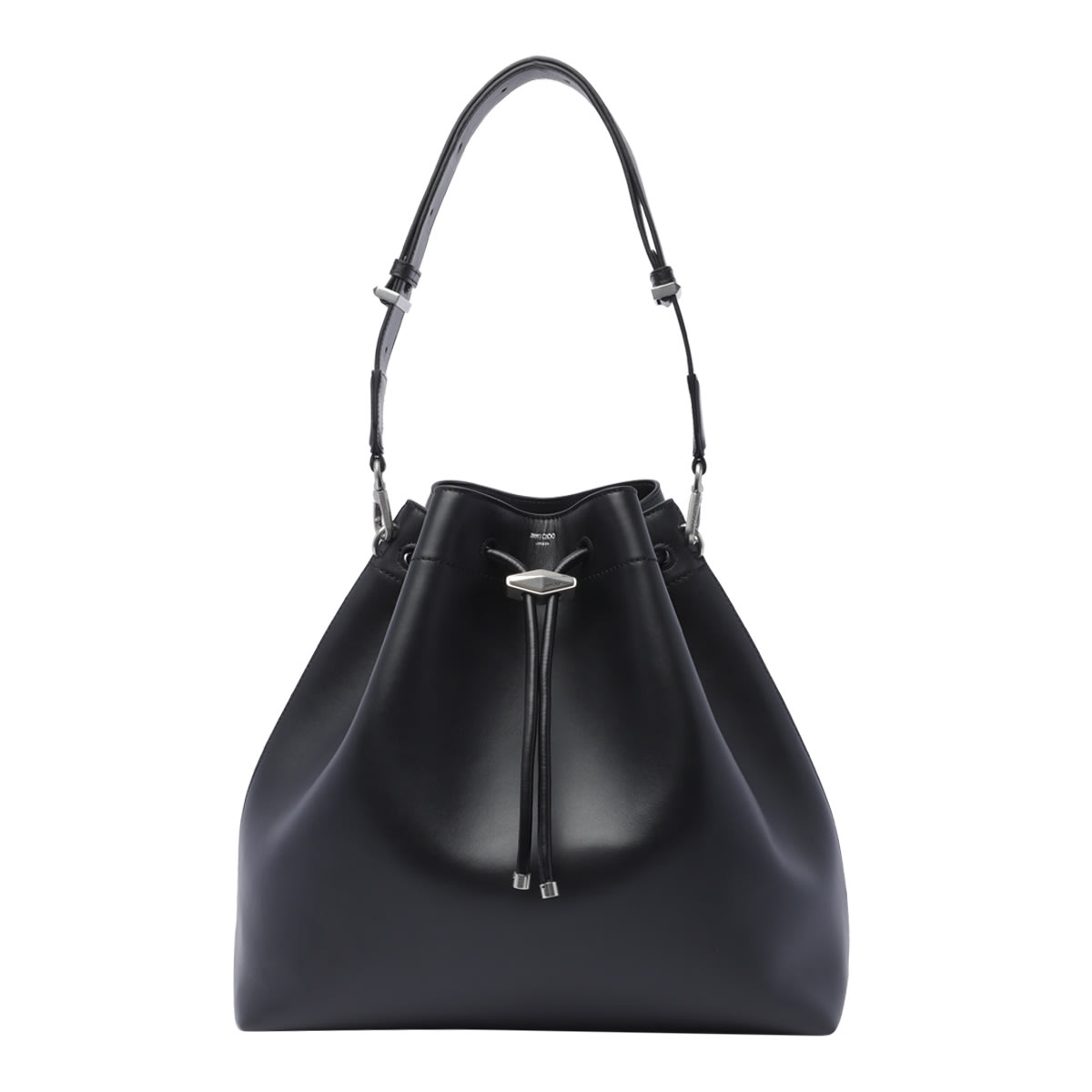 Shop Jimmy Choo Micro Bon Bon Bucket Bag In Black