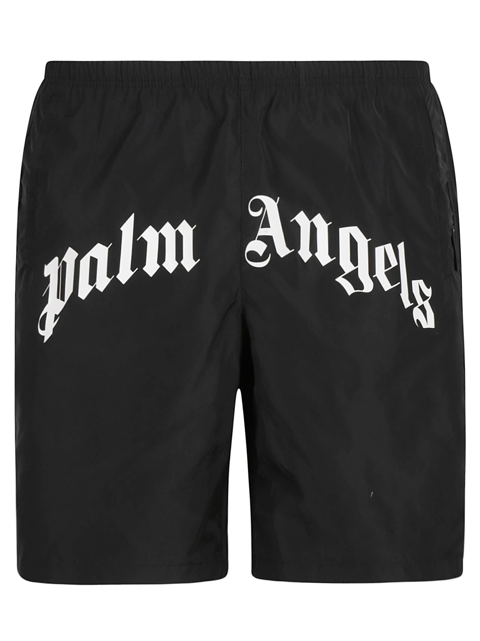 Palm Angels Curved Logo Swim Shorts