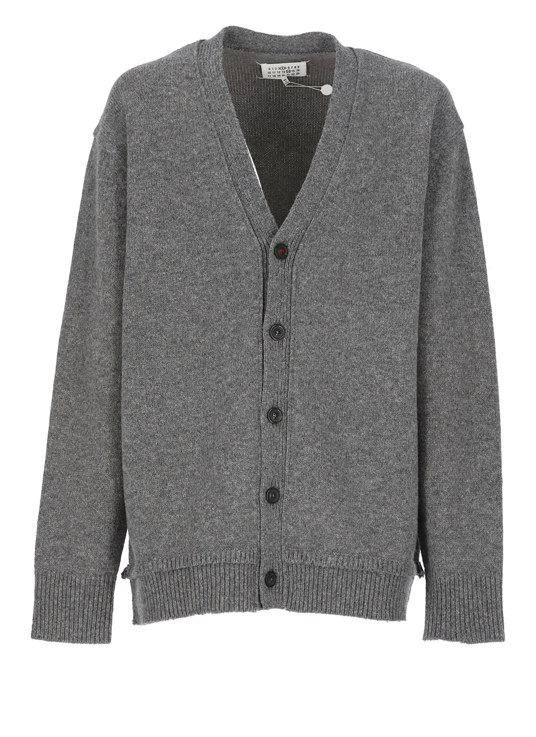 Shop Maison Margiela Wool And Linen Sweater In Grey