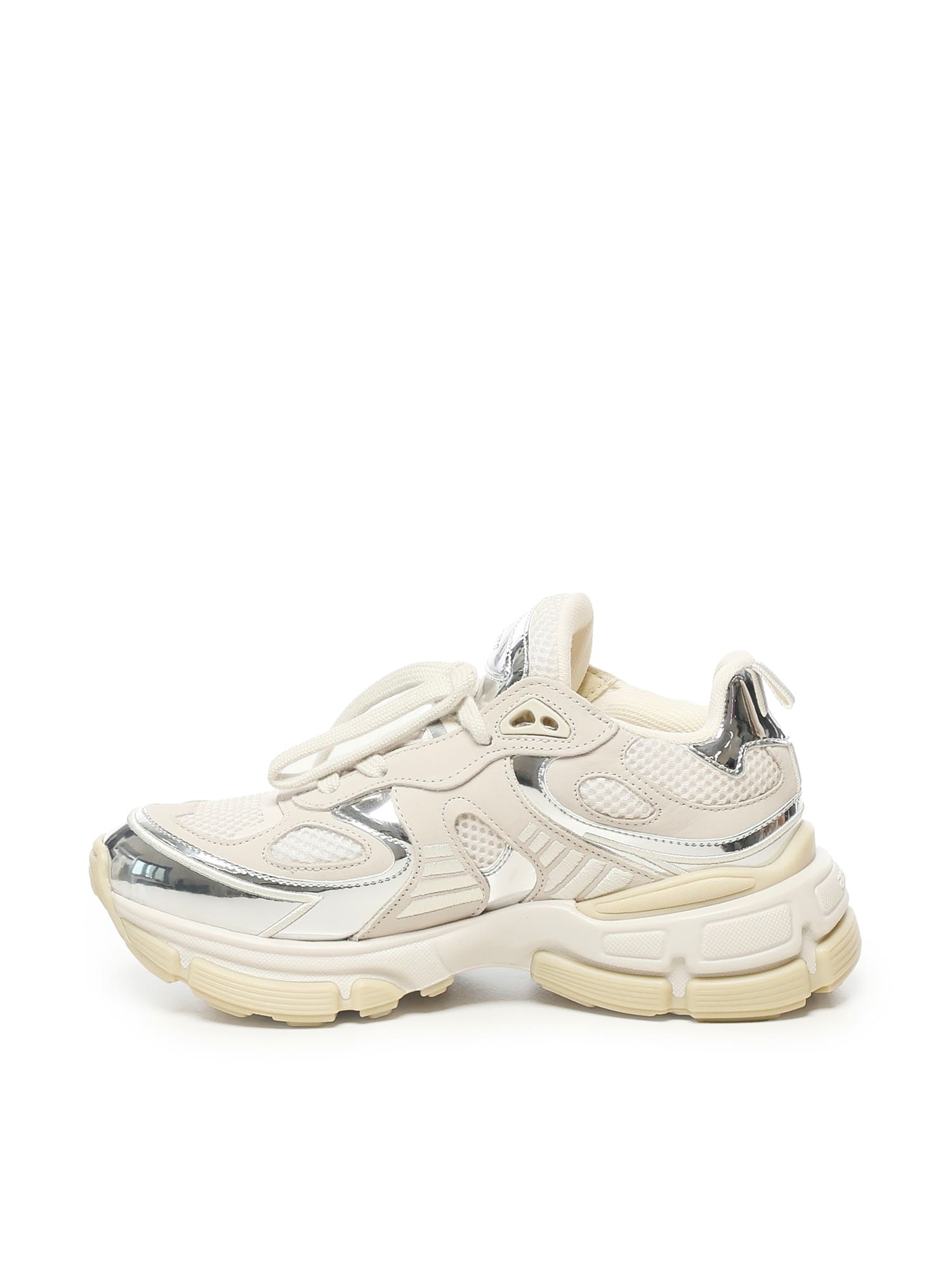 Axel Arigato Metallic-panel Leather Sneakers In Neutral