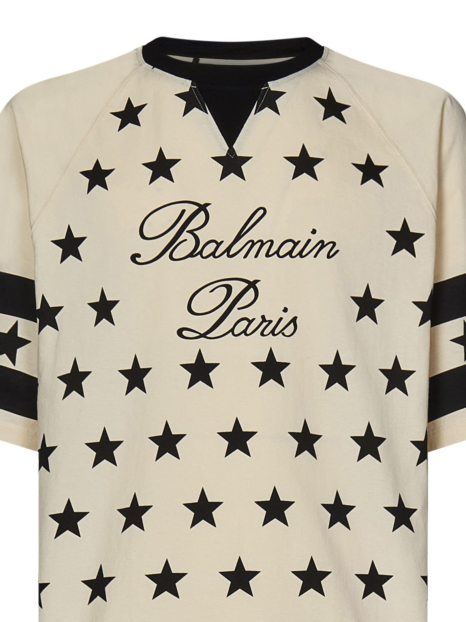 Shop Balmain Signature Star T-shirt