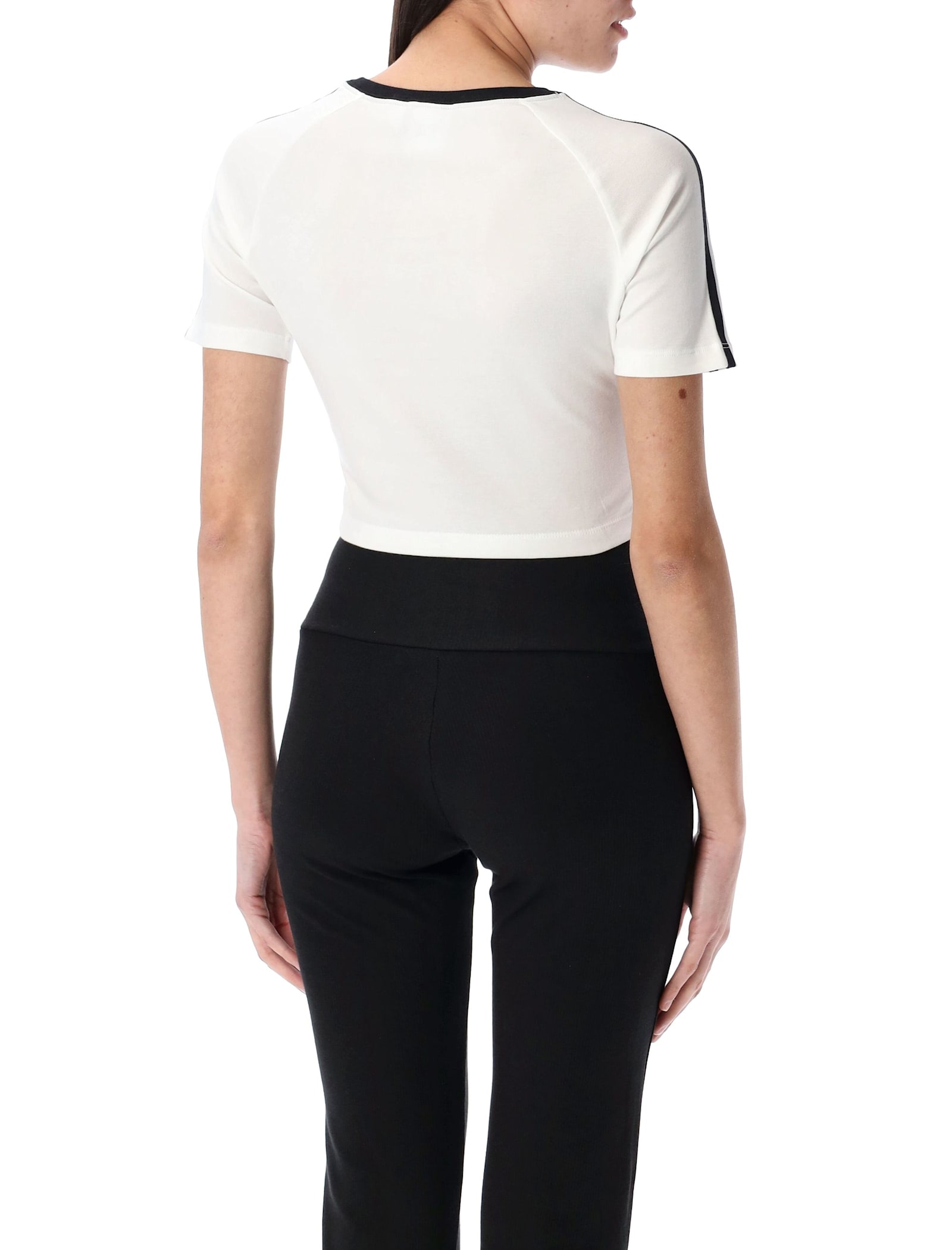 Adidas Originals Adidas Aeroready Train Essentials 3-stripes Tee In White And Black In White
