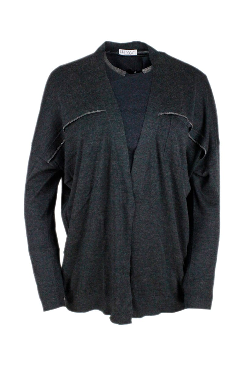 Shop Brunello Cucinelli Sweater In Anthracite