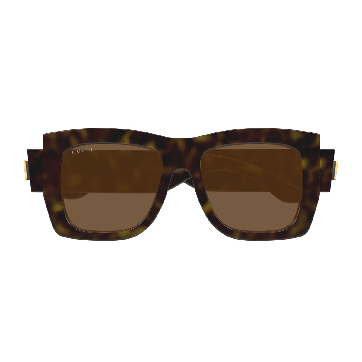 Gucci Gg1688s Linea Gg Logo 002 Havana Brown Sunglasses In Marrone