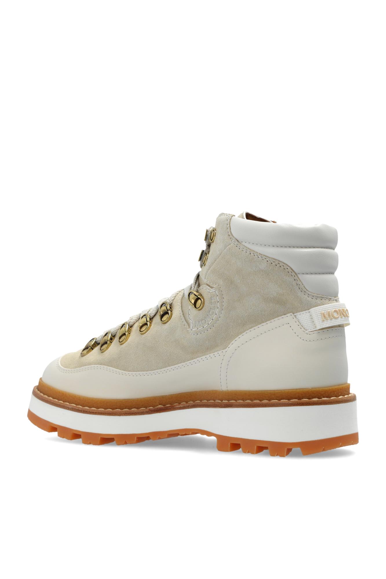 Shop Moncler Trekking Boots Peka Trek In White