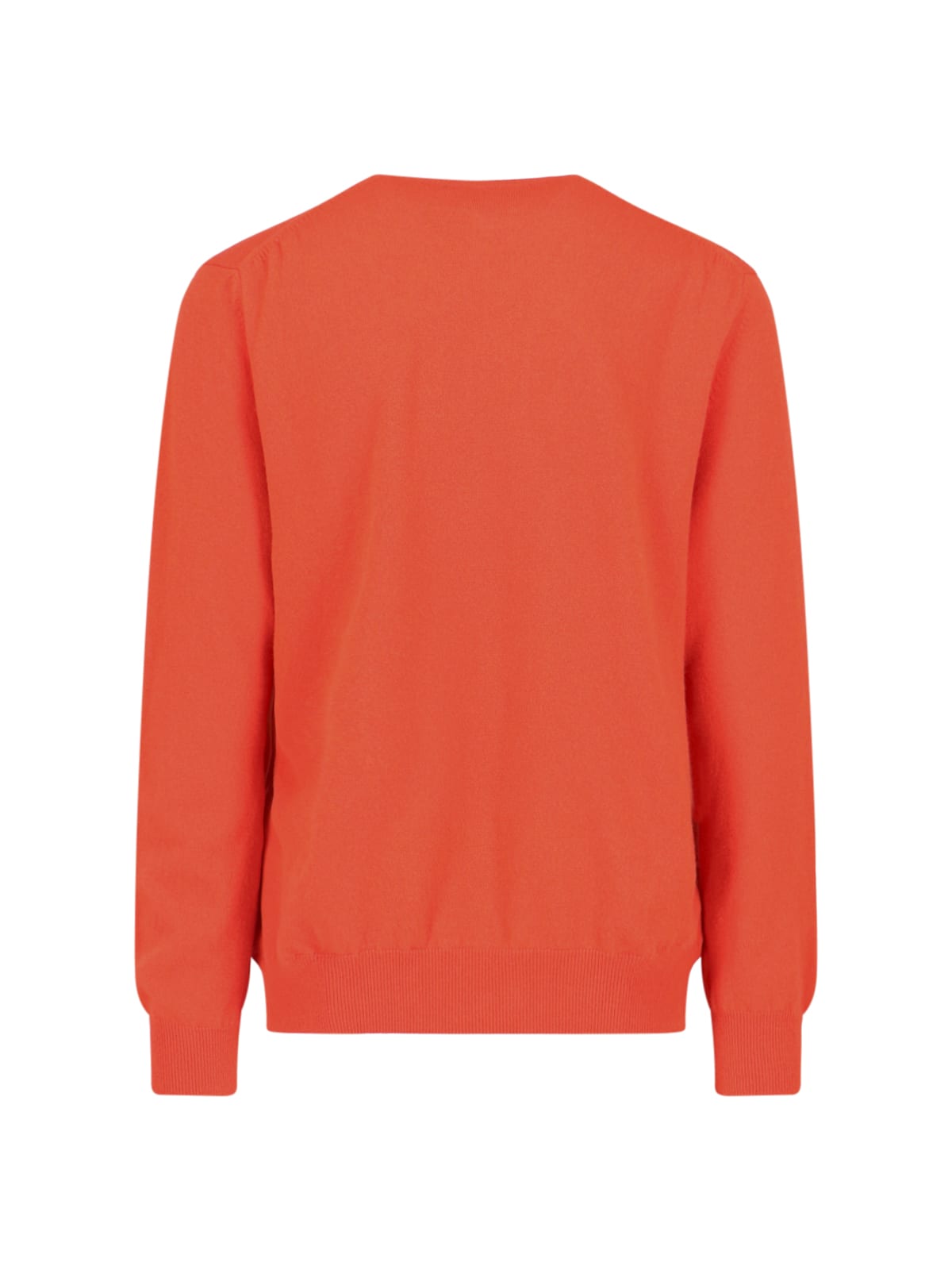 Shop Comme Des Garçons Wool Sweater In Orange