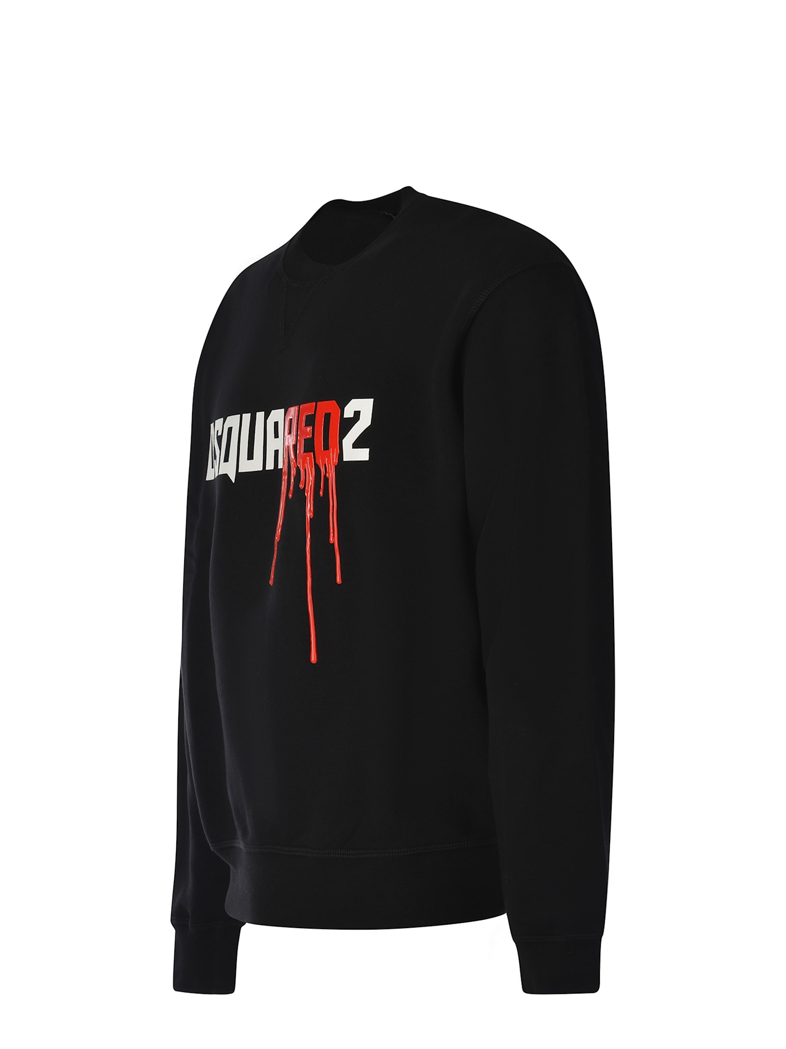 Shop Dsquared2 Sweatshirt  Made Of Cotton In Black