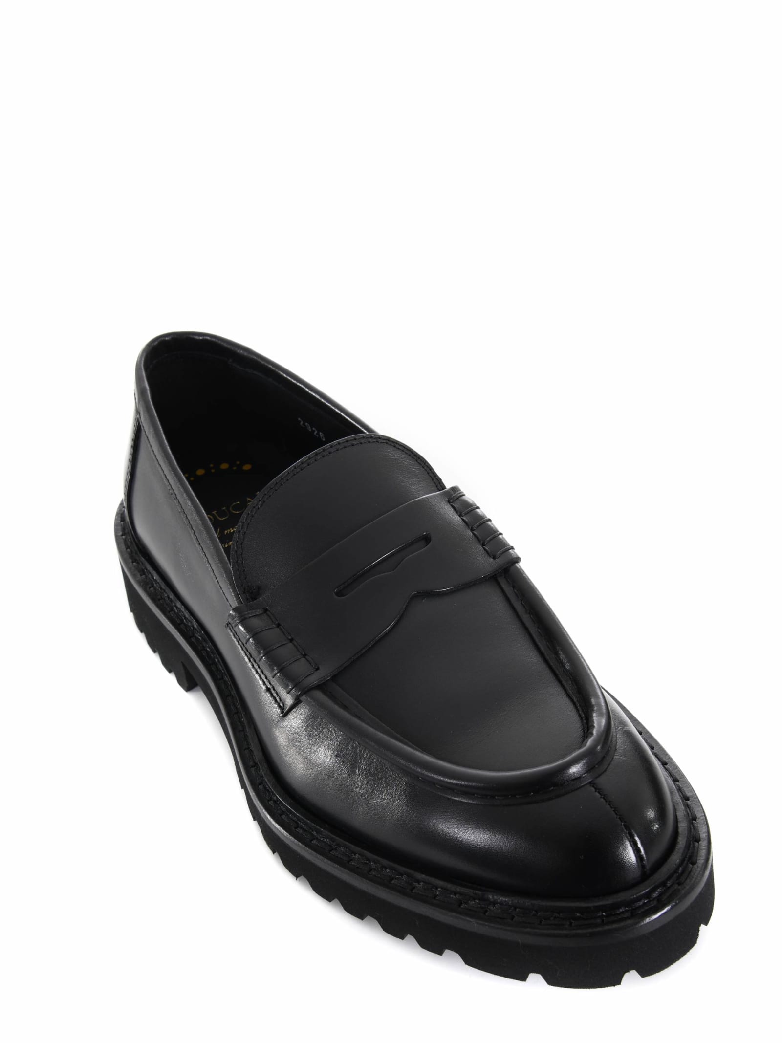 Shop Doucal's Doucals Moccasins In Black