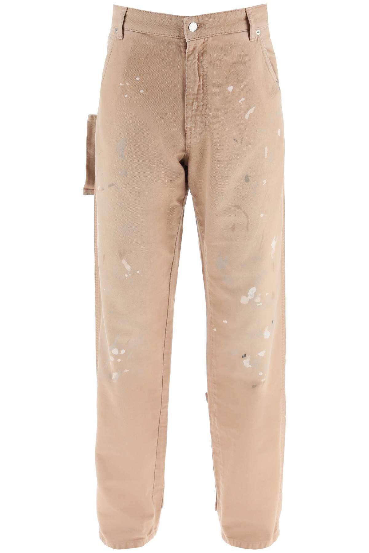 Darkpark Indron Cotton Pants In Beige