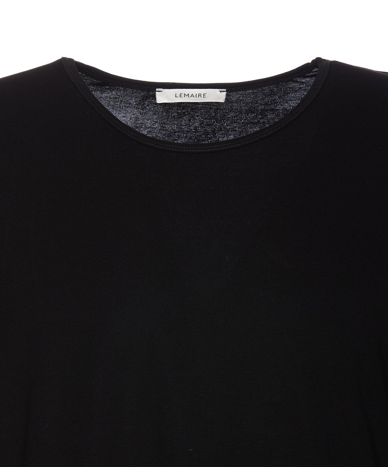 Shop Lemaire Relaxed Fit Crewneck T-shirt In Nero