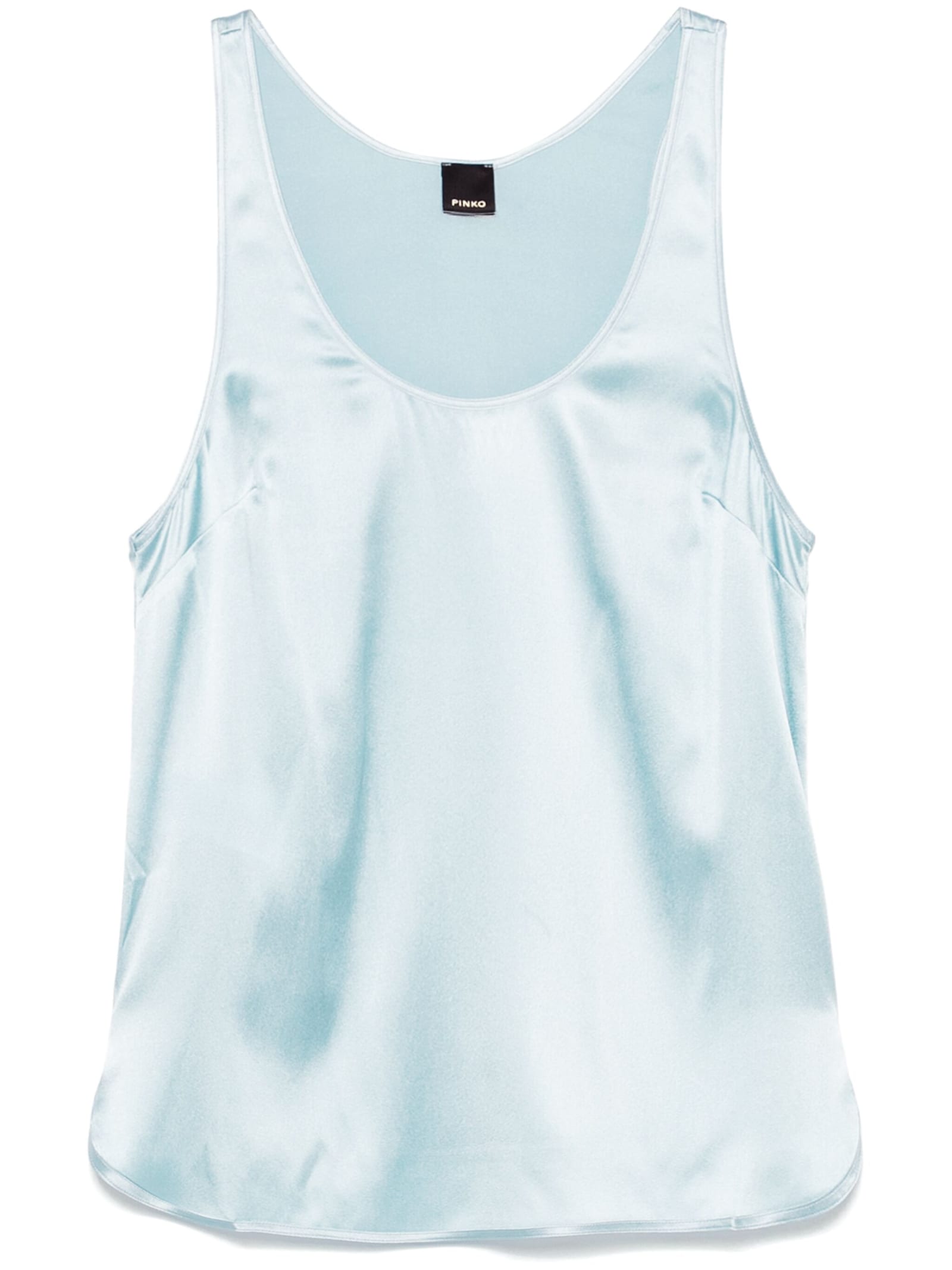 PINKO CRAZY SATIN SILK TANK TOP