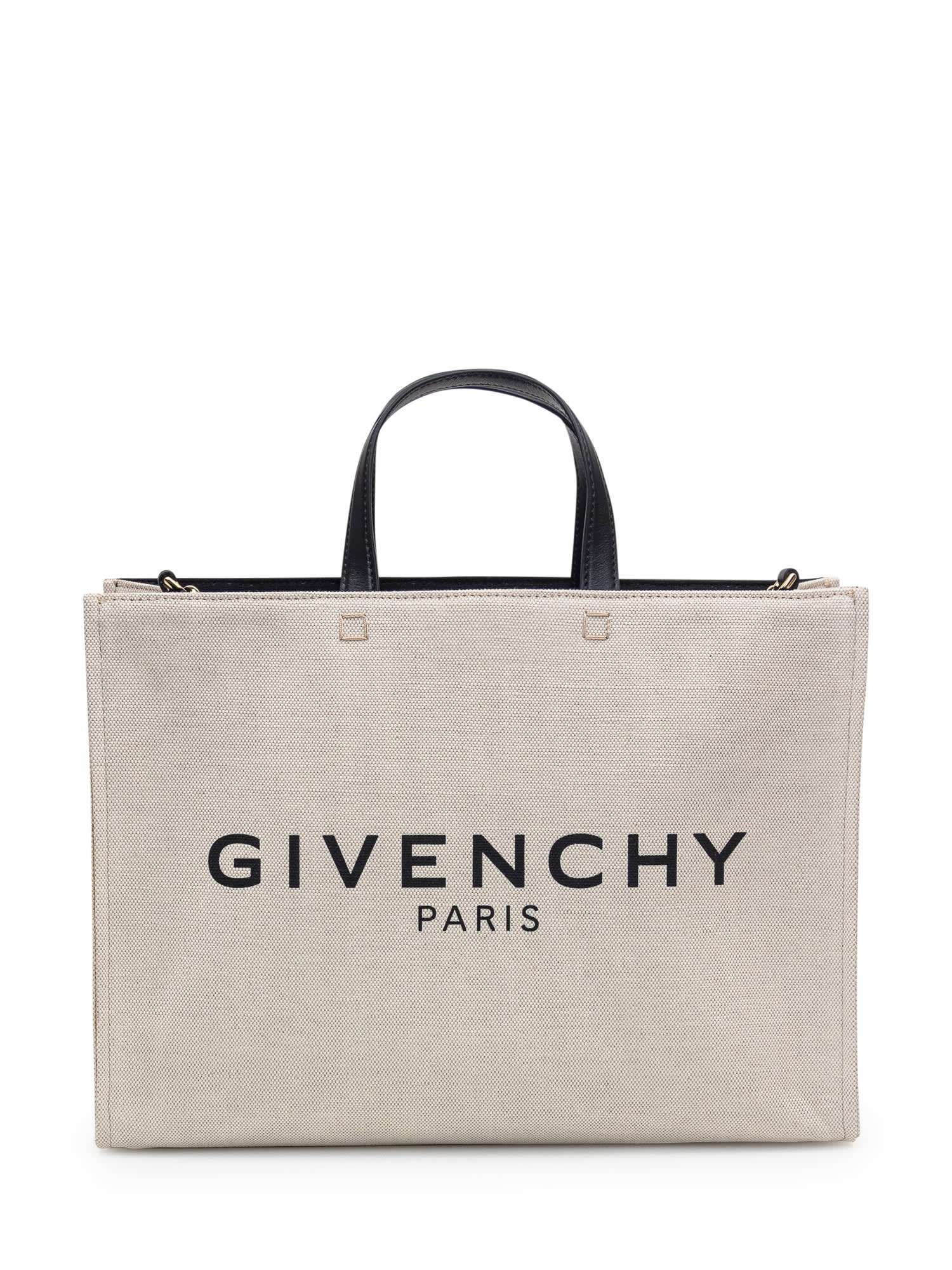 Shop Givenchy G-tote Medium Tote Bag In Beige/black