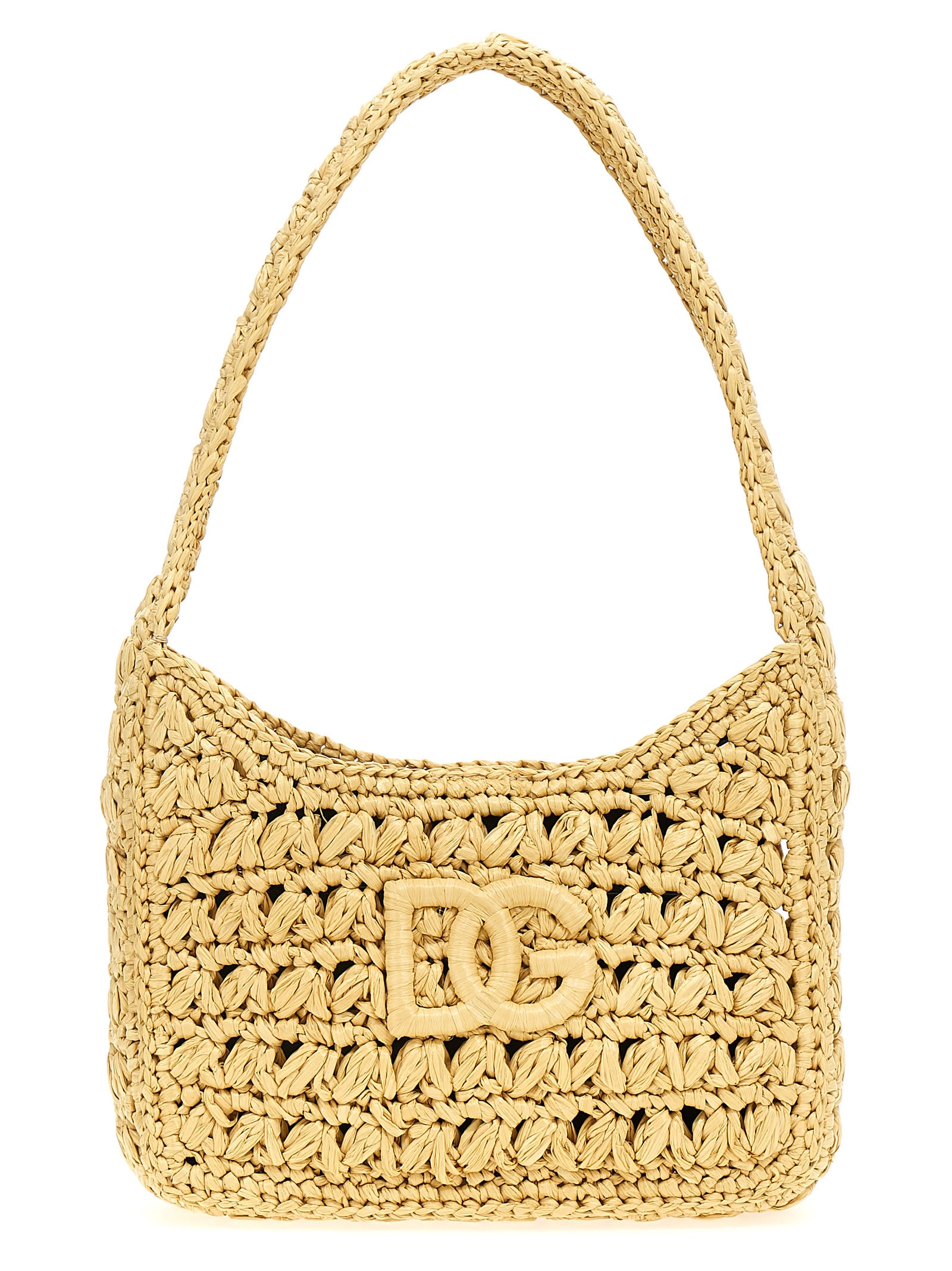 Shop Dolce & Gabbana 3.5 Shoulder Bag In Beige