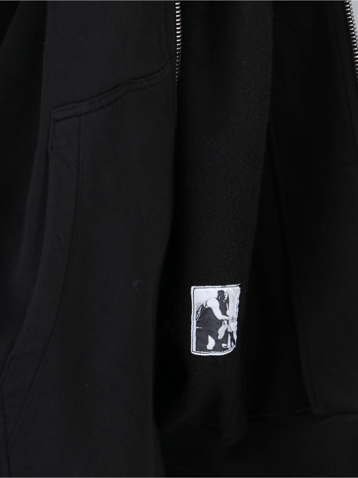 Drkshdw Maxi Zip Sweatshirt In Black